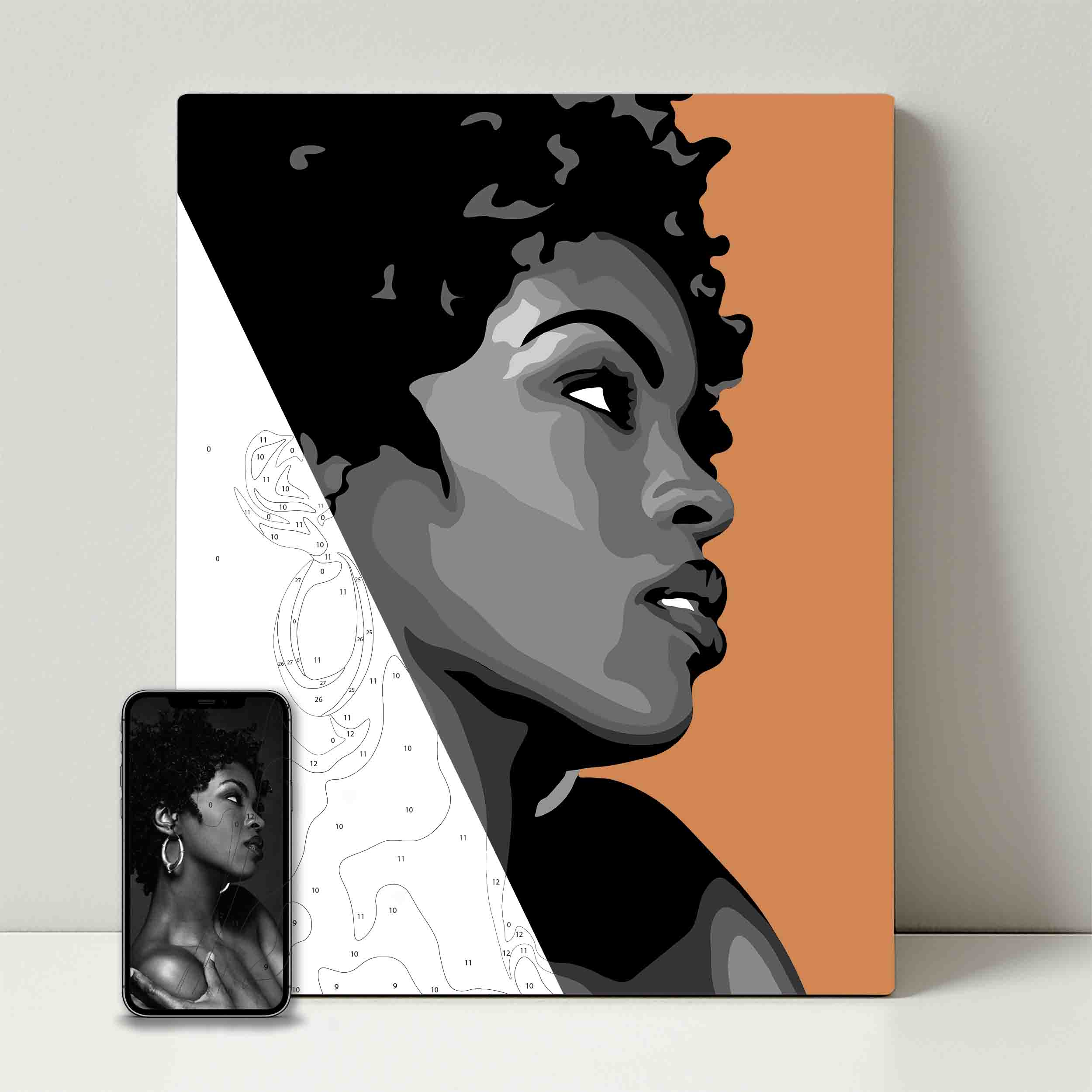 Kit de fête de peinture pour selfie