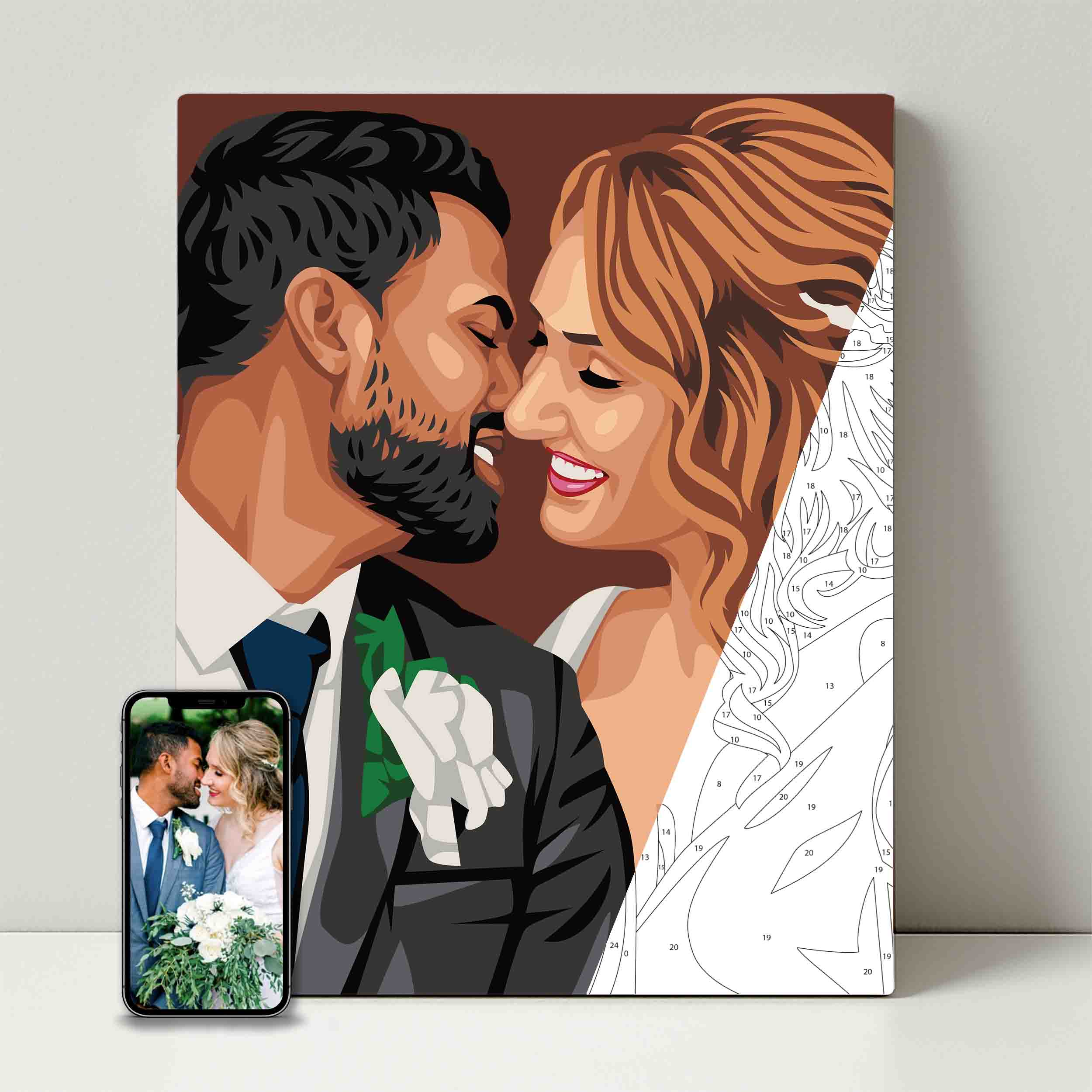 Kit de fête de peinture pour selfie