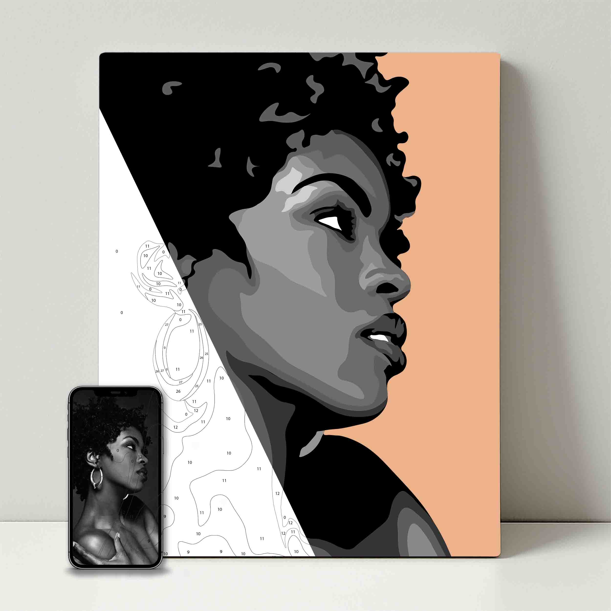Kit de fête de peinture pour selfie