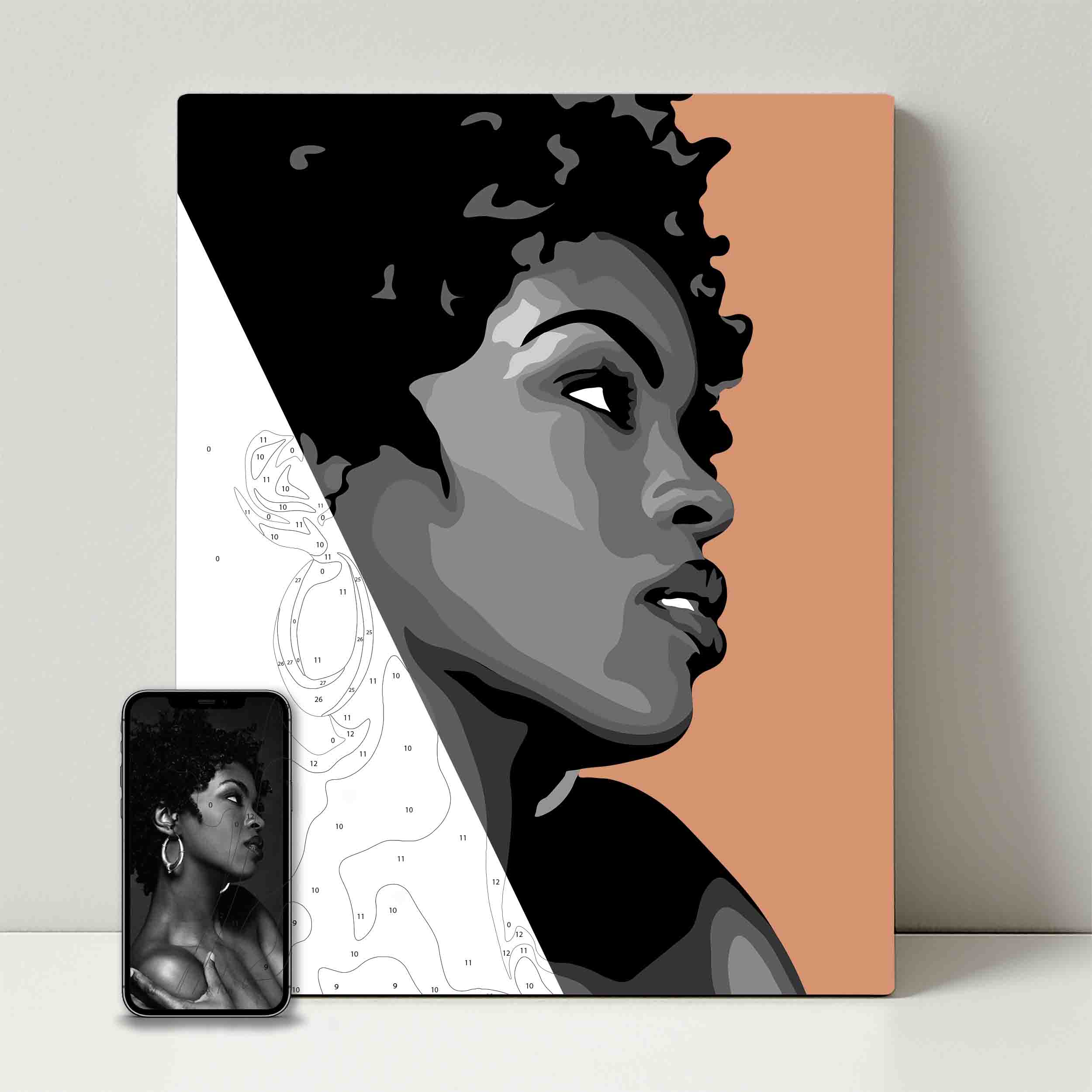 Kit de fête de peinture pour selfie