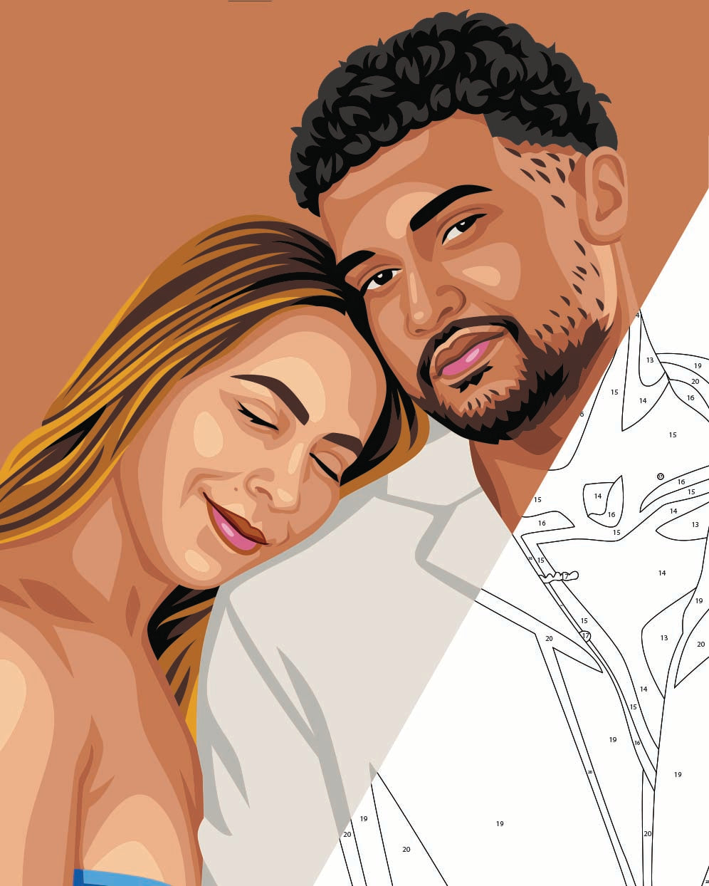 Kit de fête de peinture pour selfie