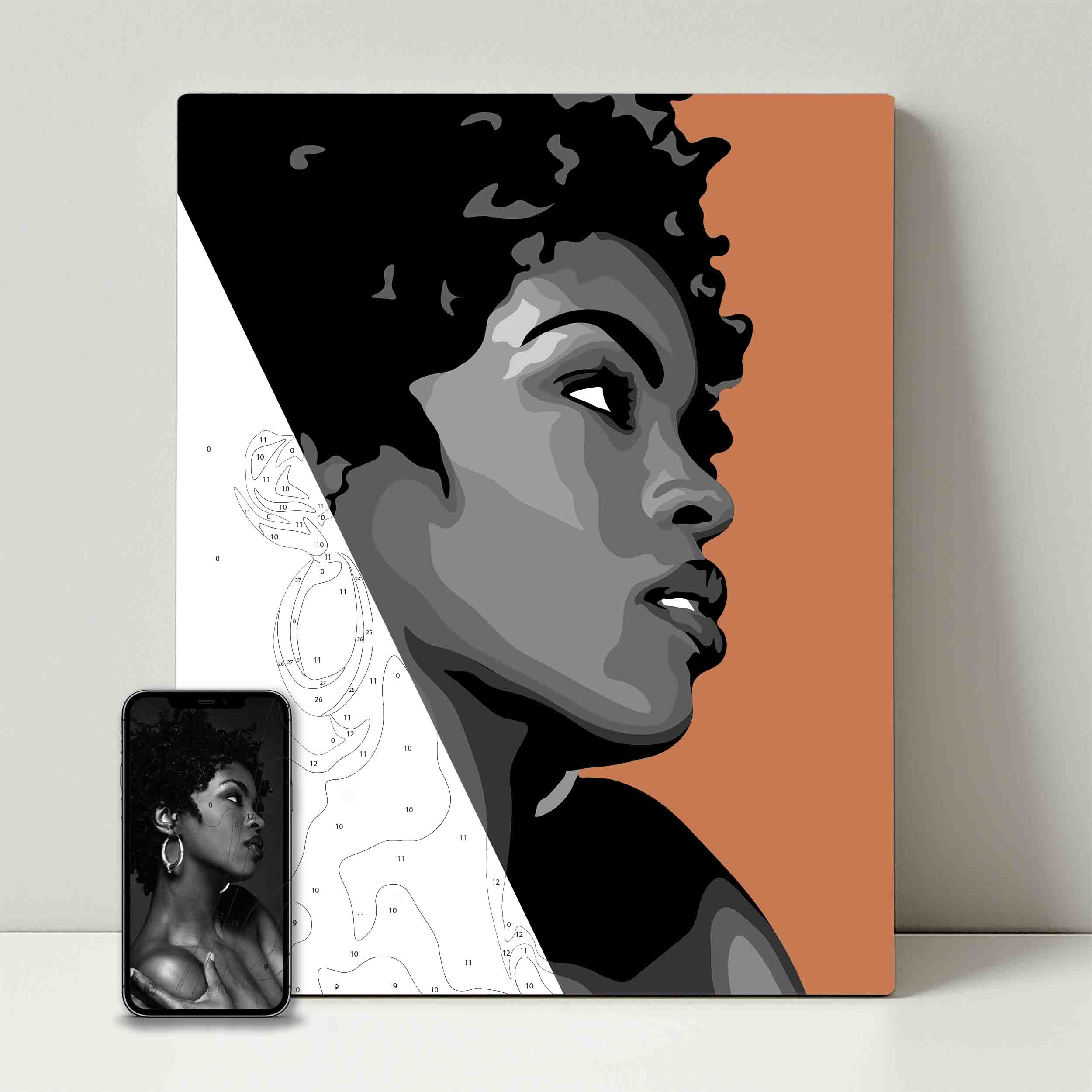 Kit de fête de peinture pour selfie
