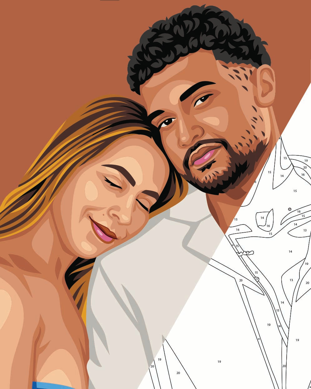 Kit de fête de peinture pour selfie