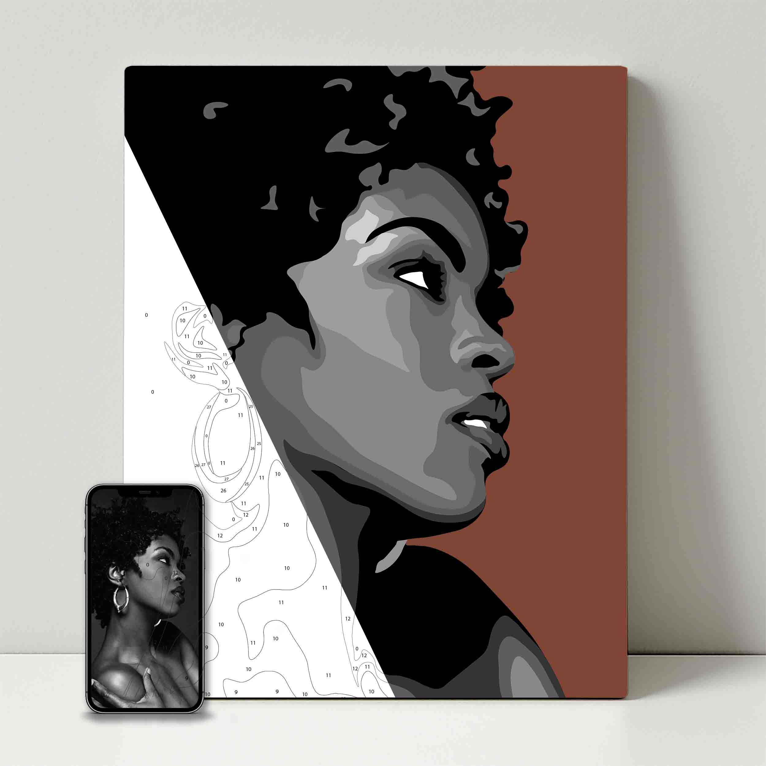 Kit de fête de peinture pour selfie