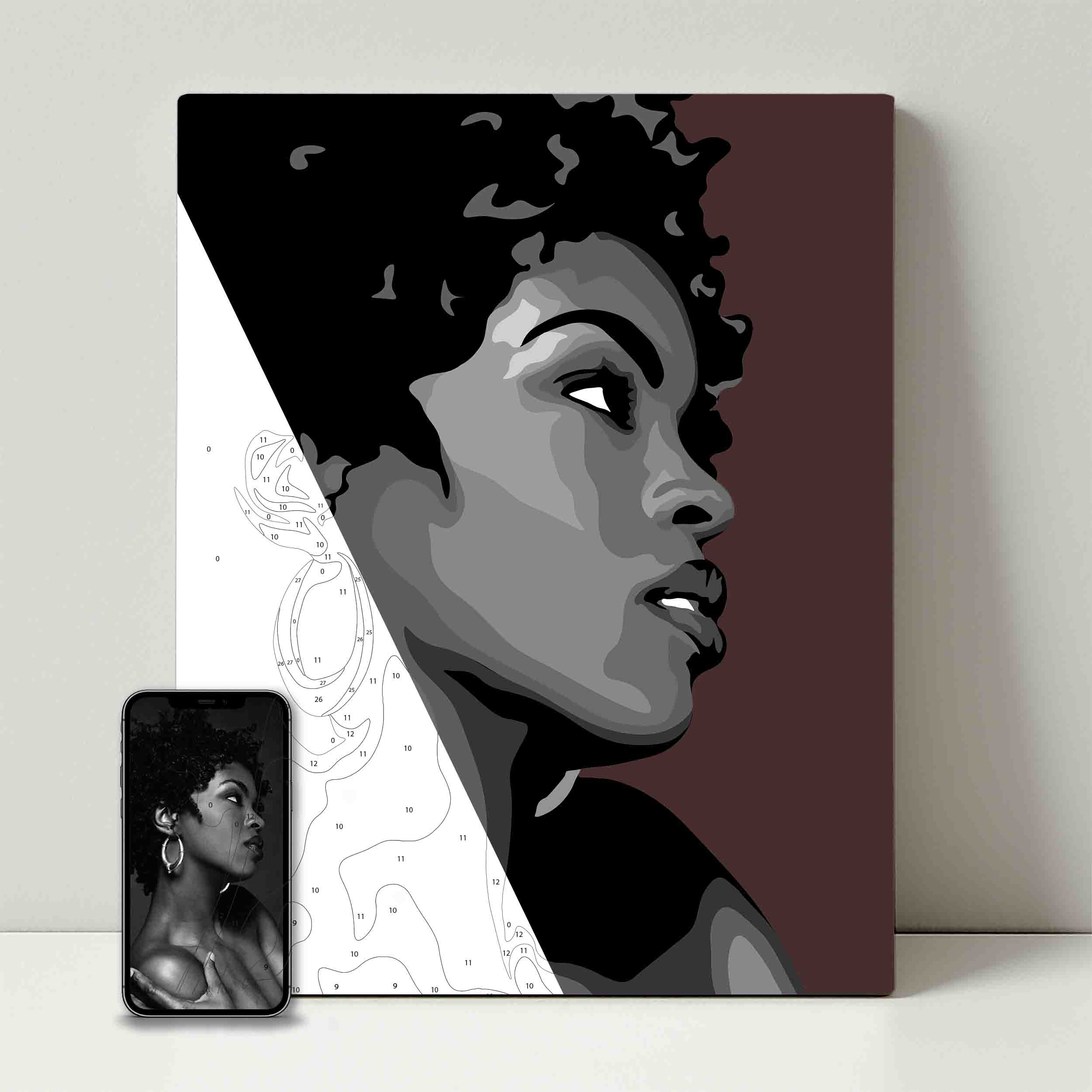 Kit de fête de peinture pour selfie
