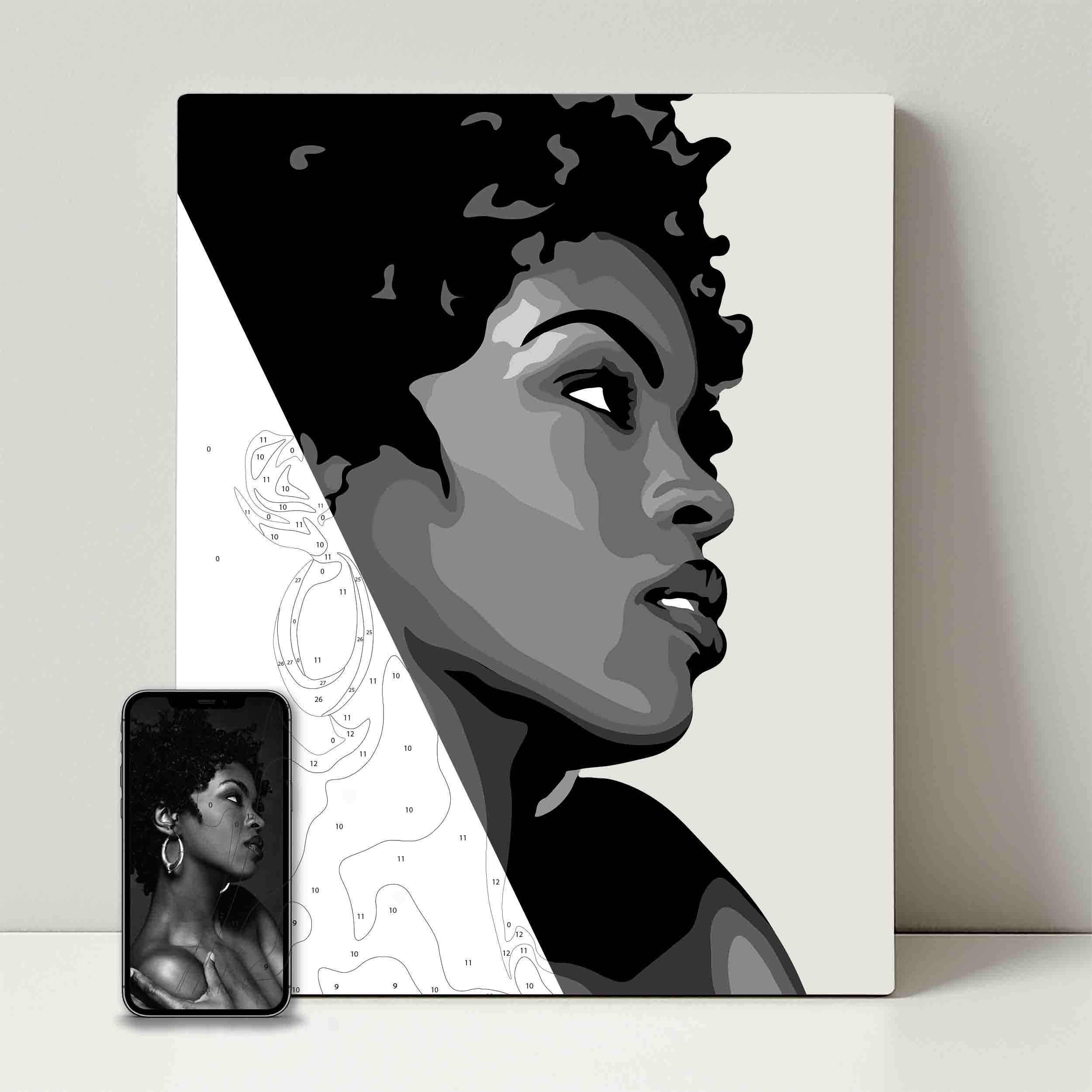 Kit de fête de peinture pour selfie