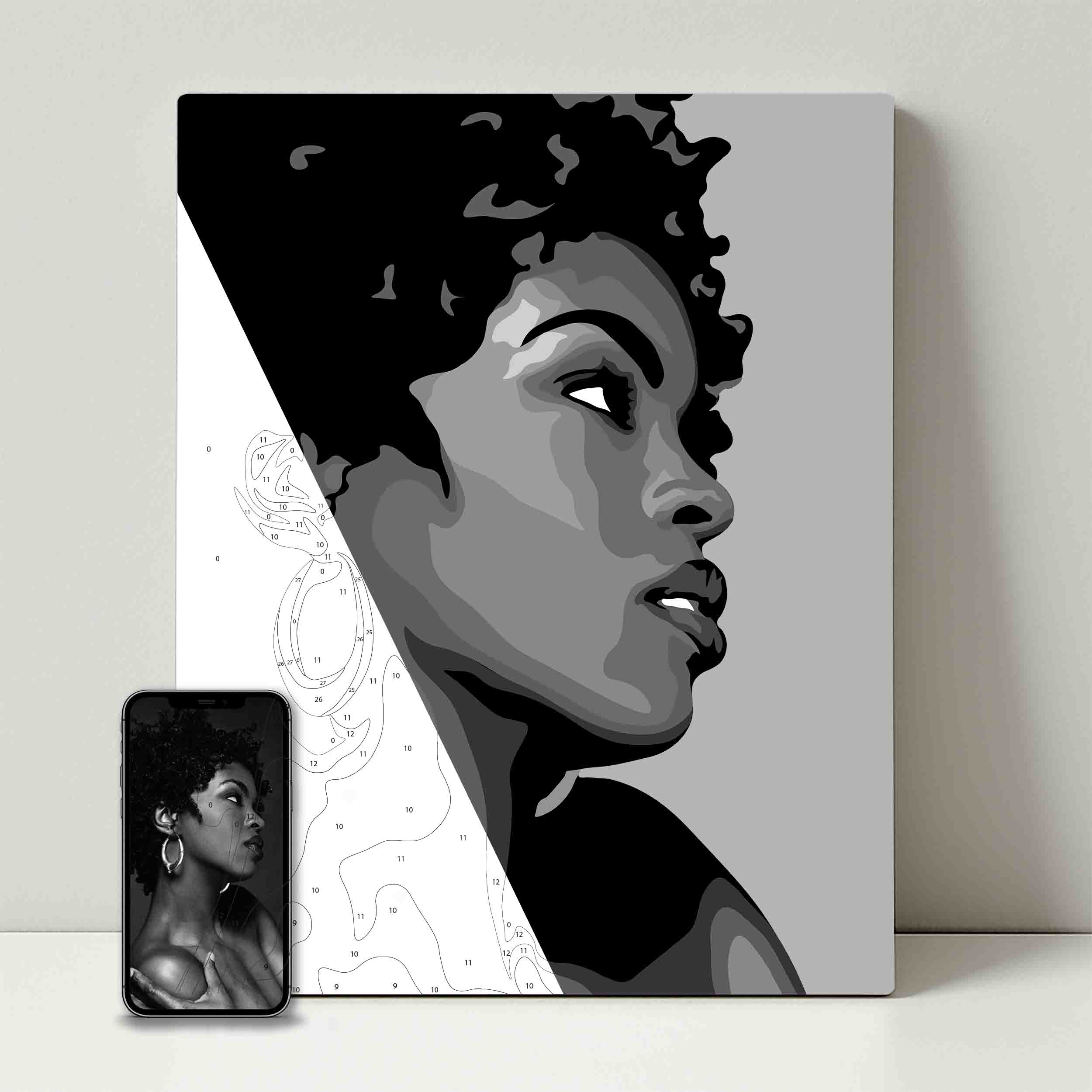 Kit de fête de peinture pour selfie