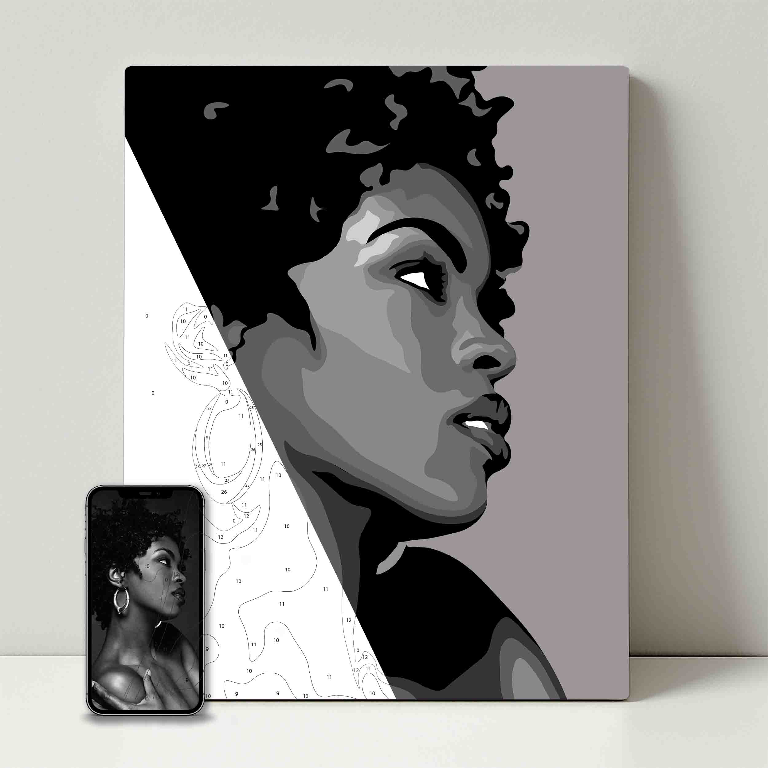 Kit de fête de peinture pour selfie
