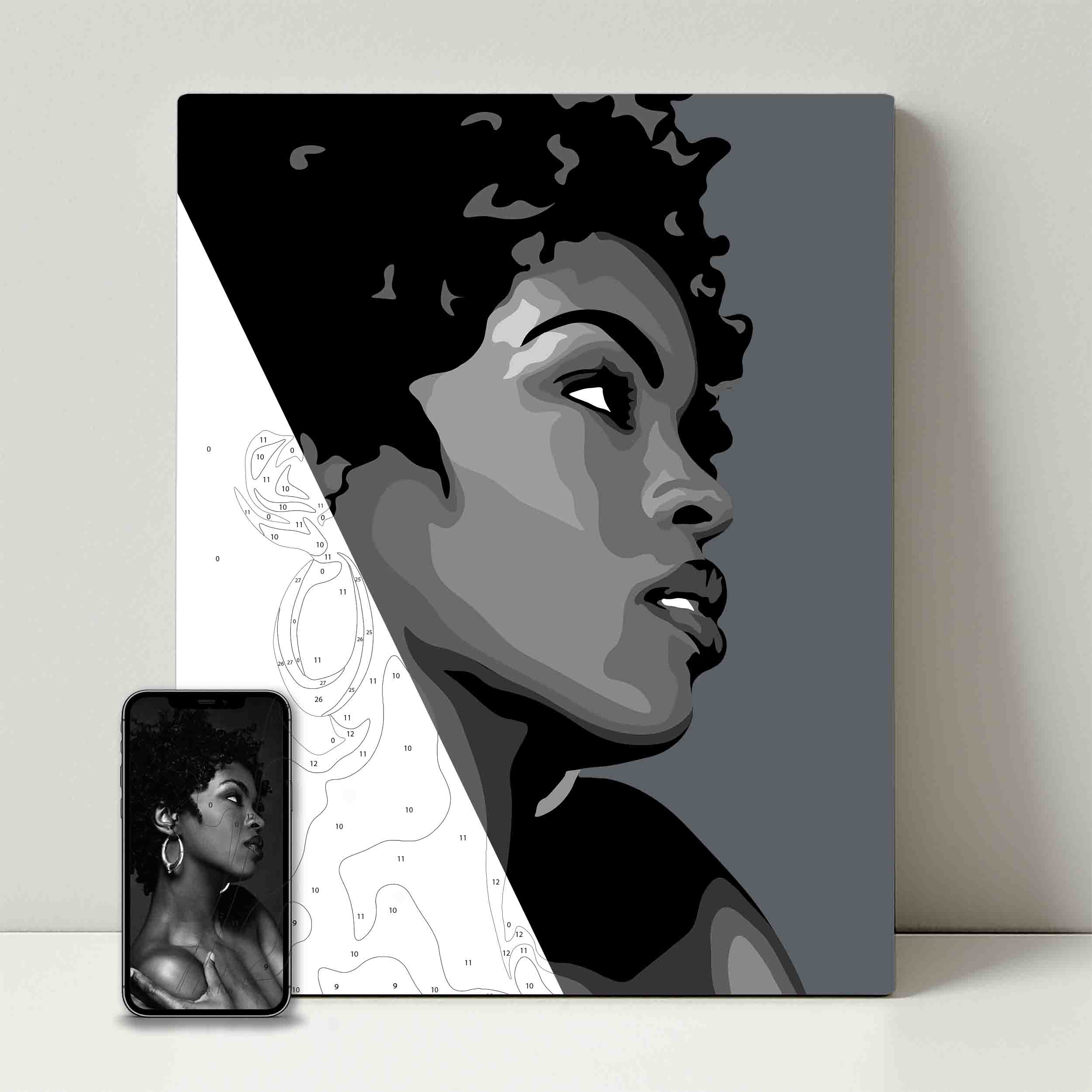 Kit de fête de peinture pour selfie