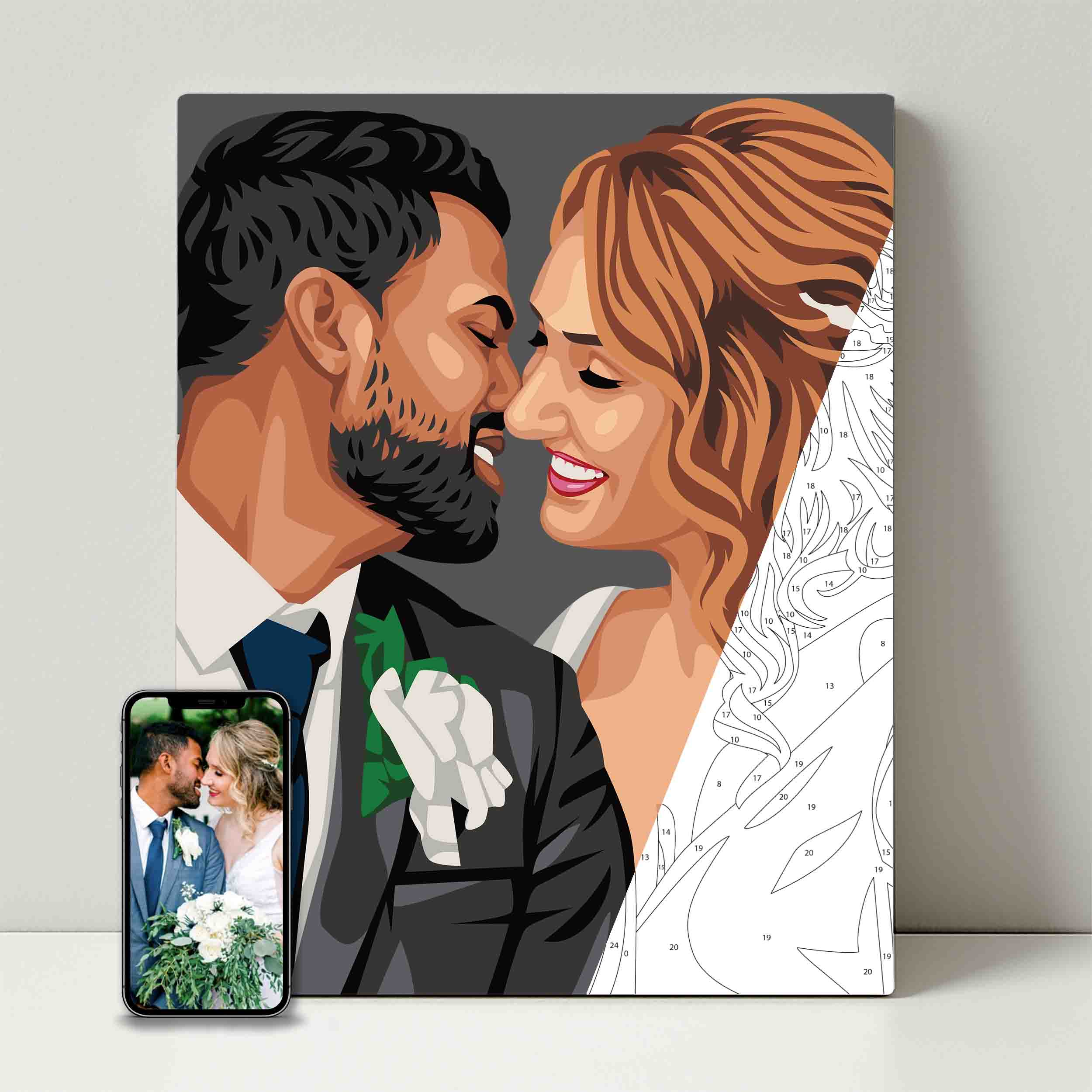 Kit de fête de peinture pour selfie