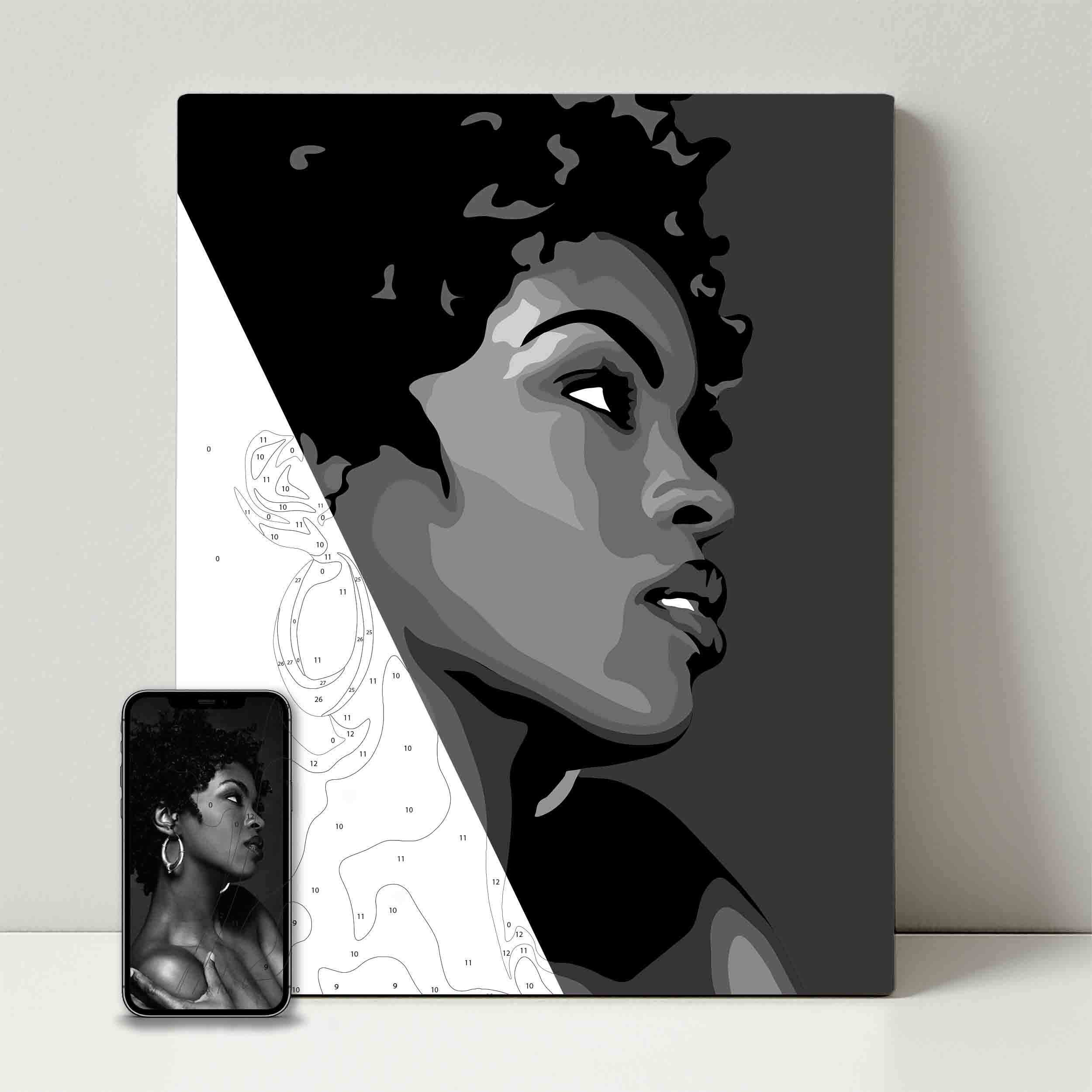 Kit de fête de peinture pour selfie