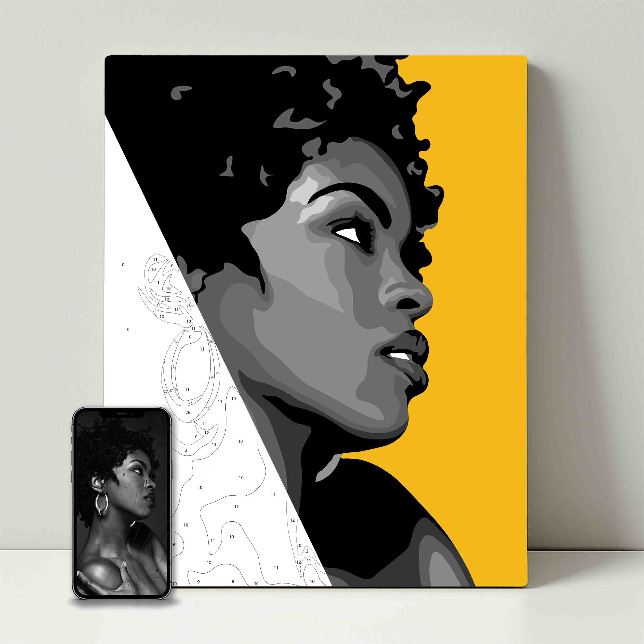 Kit de fête de peinture pour selfie