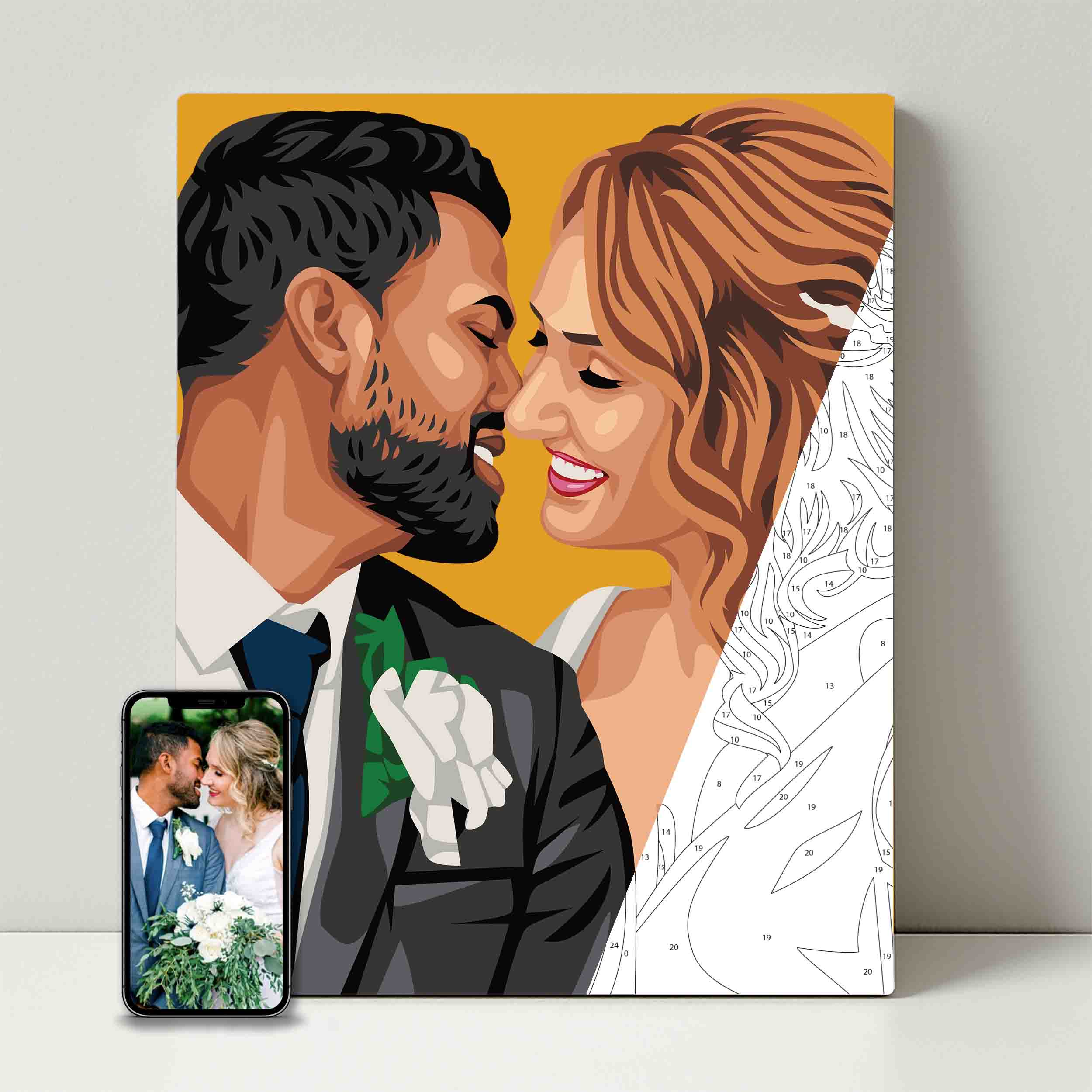 Kit de fête de peinture pour selfie