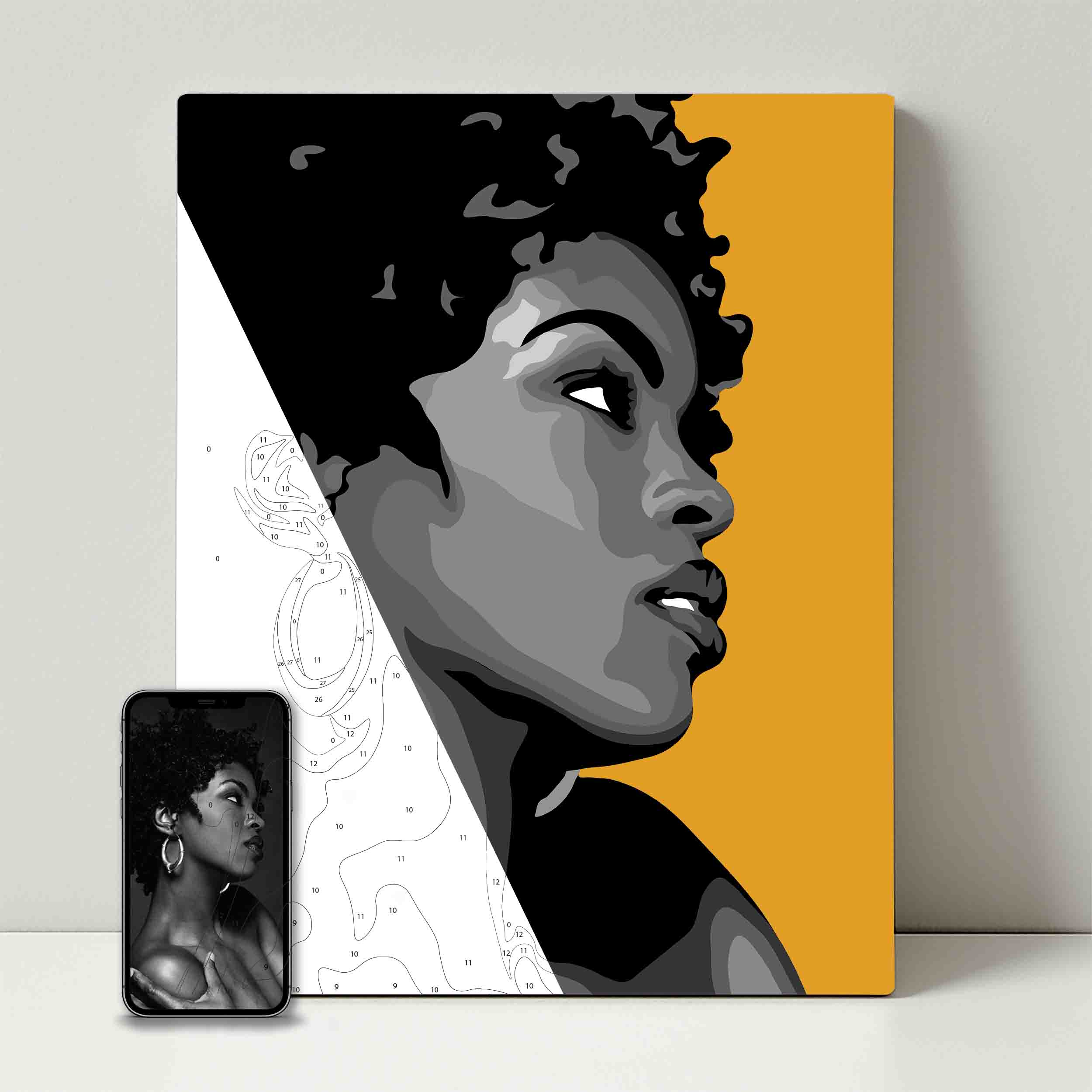 Kit de fête de peinture pour selfie