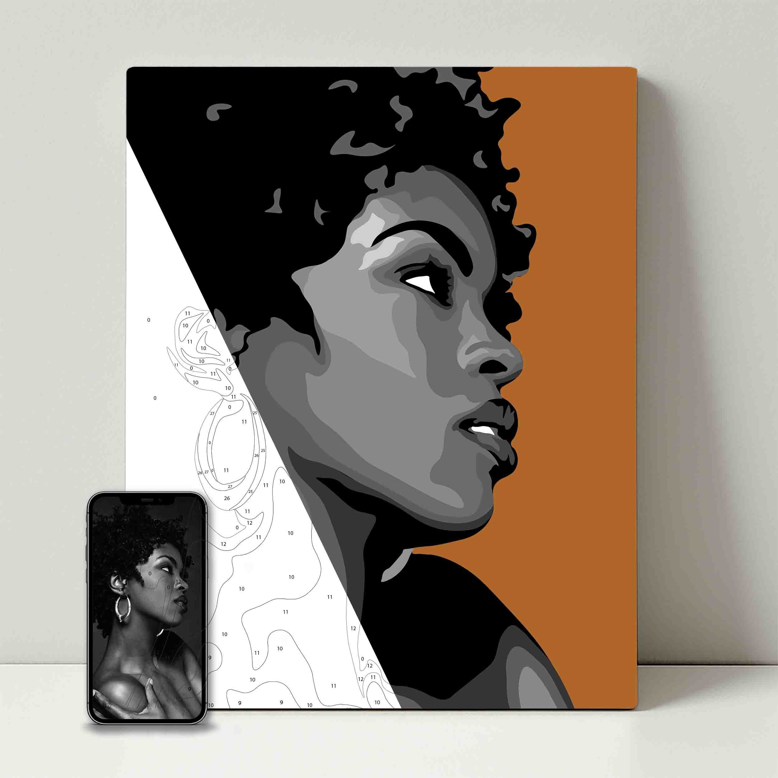Kit de fête de peinture pour selfie