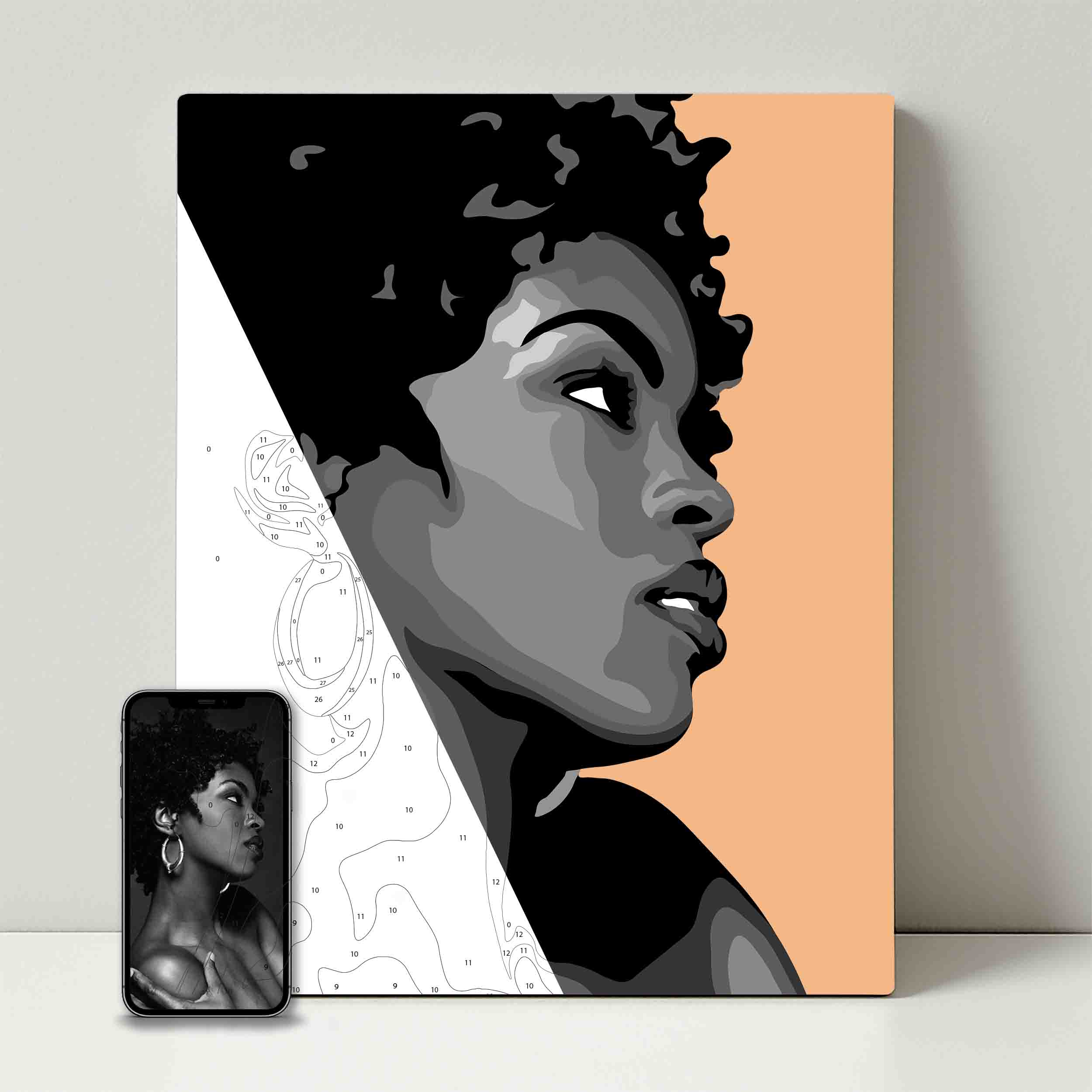 Kit de fête de peinture pour selfie