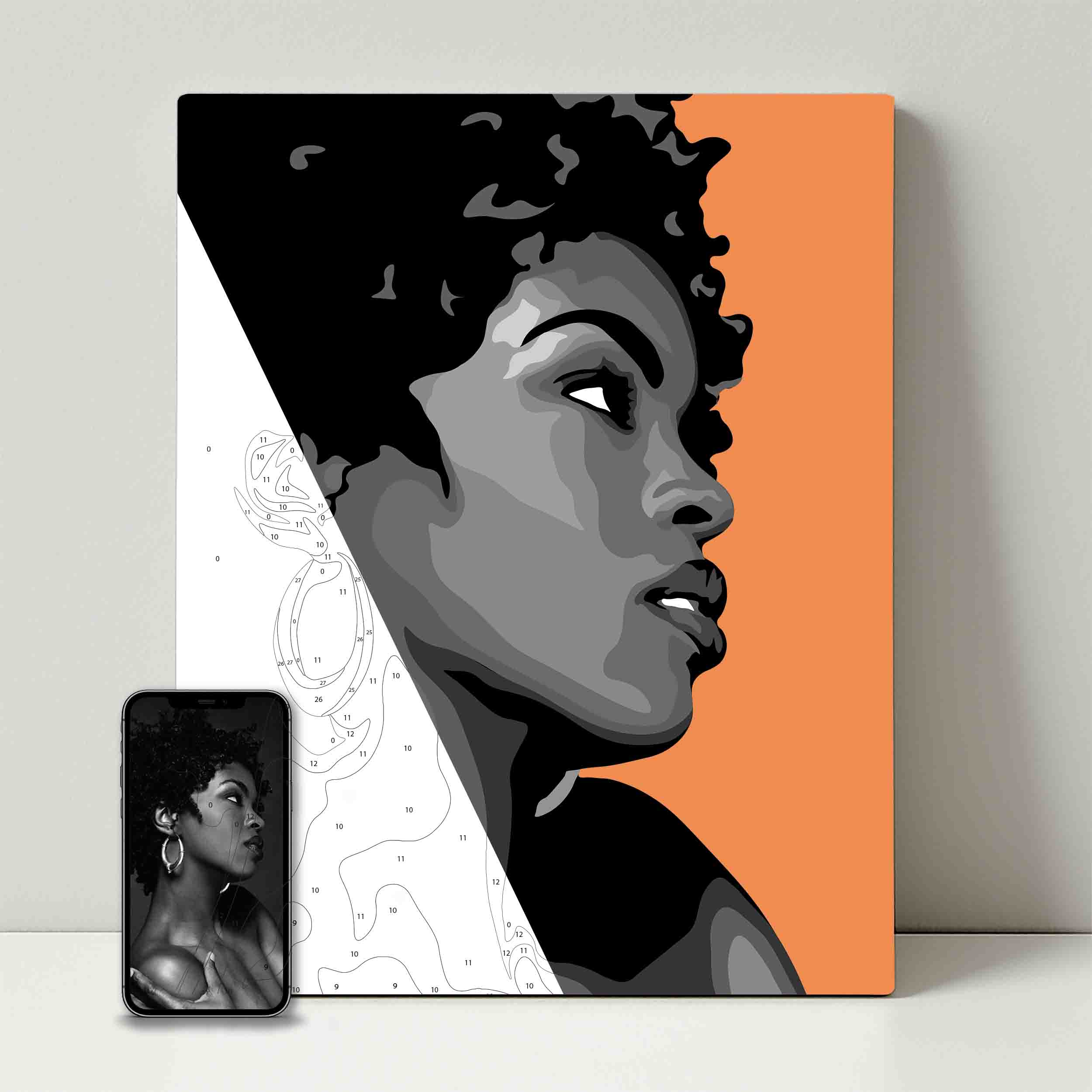 Kit de fête de peinture pour selfie
