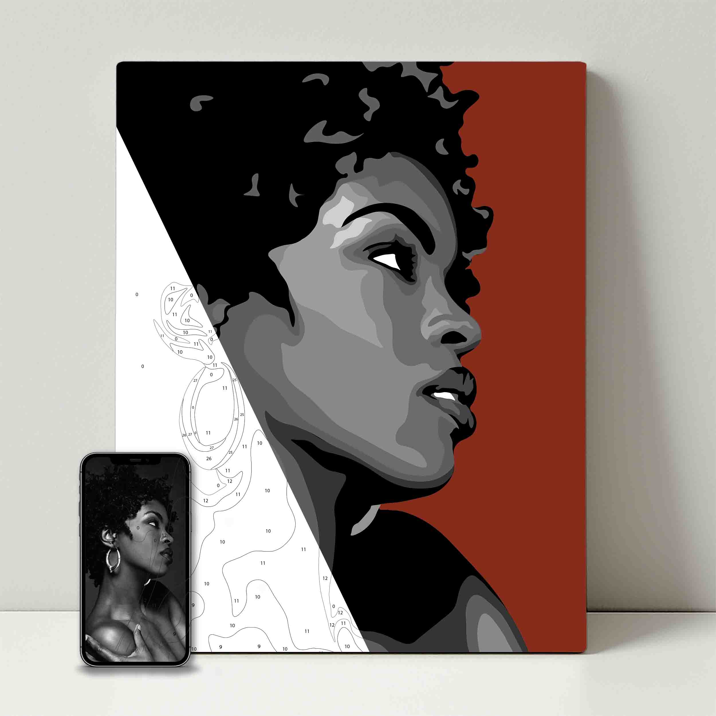 Kit de fête de peinture pour selfie