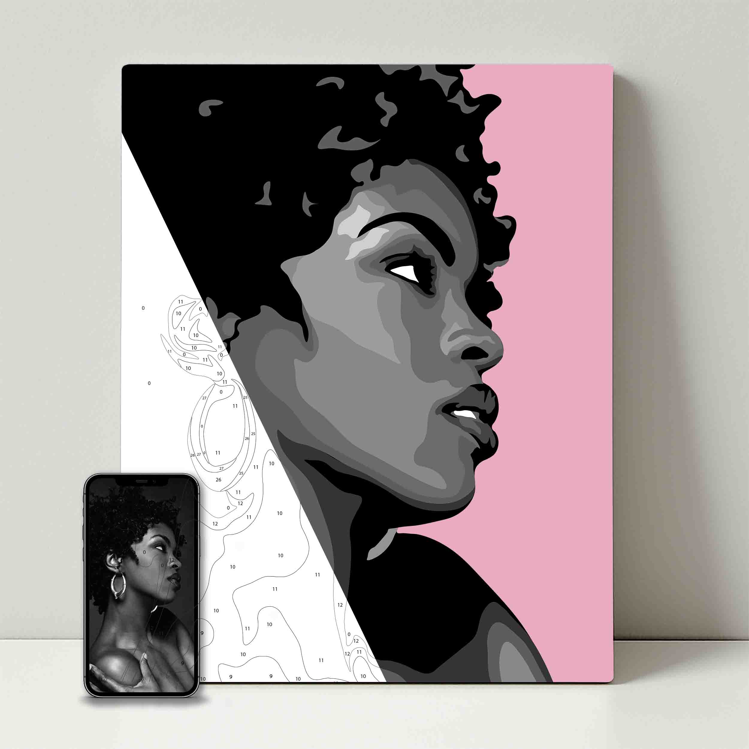 Kit de fête de peinture pour selfie