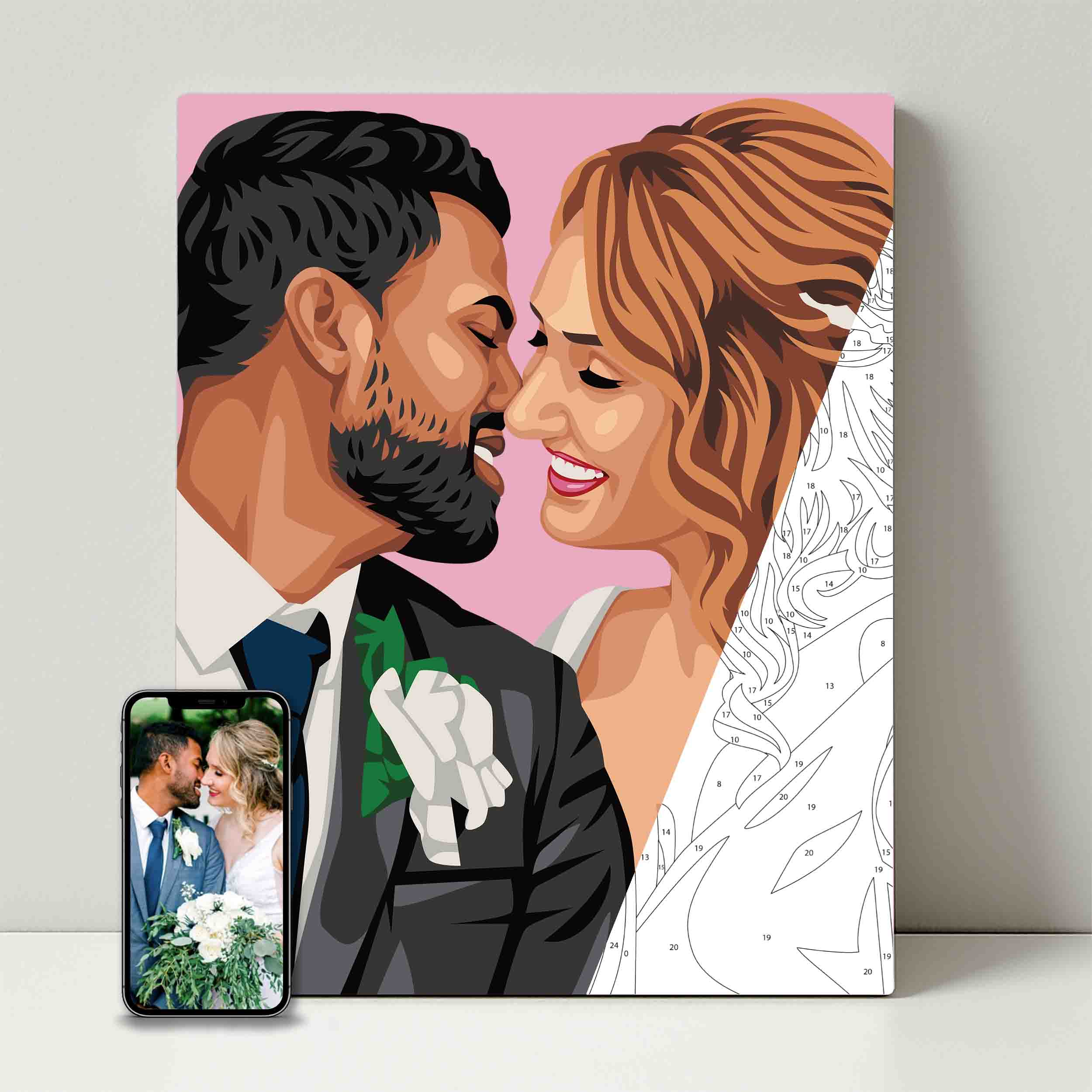 Kit de fête de peinture pour selfie