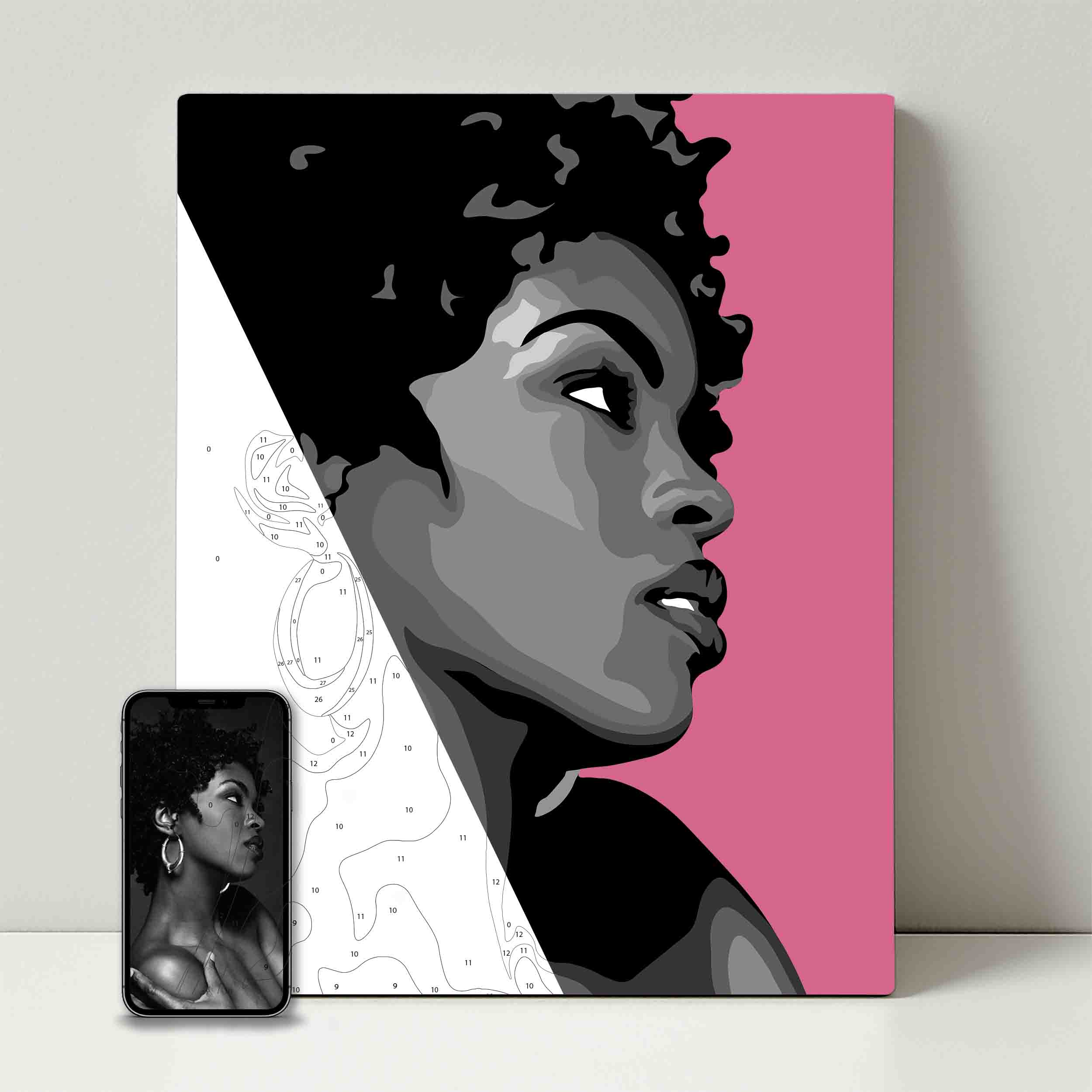 Kit de fête de peinture pour selfie