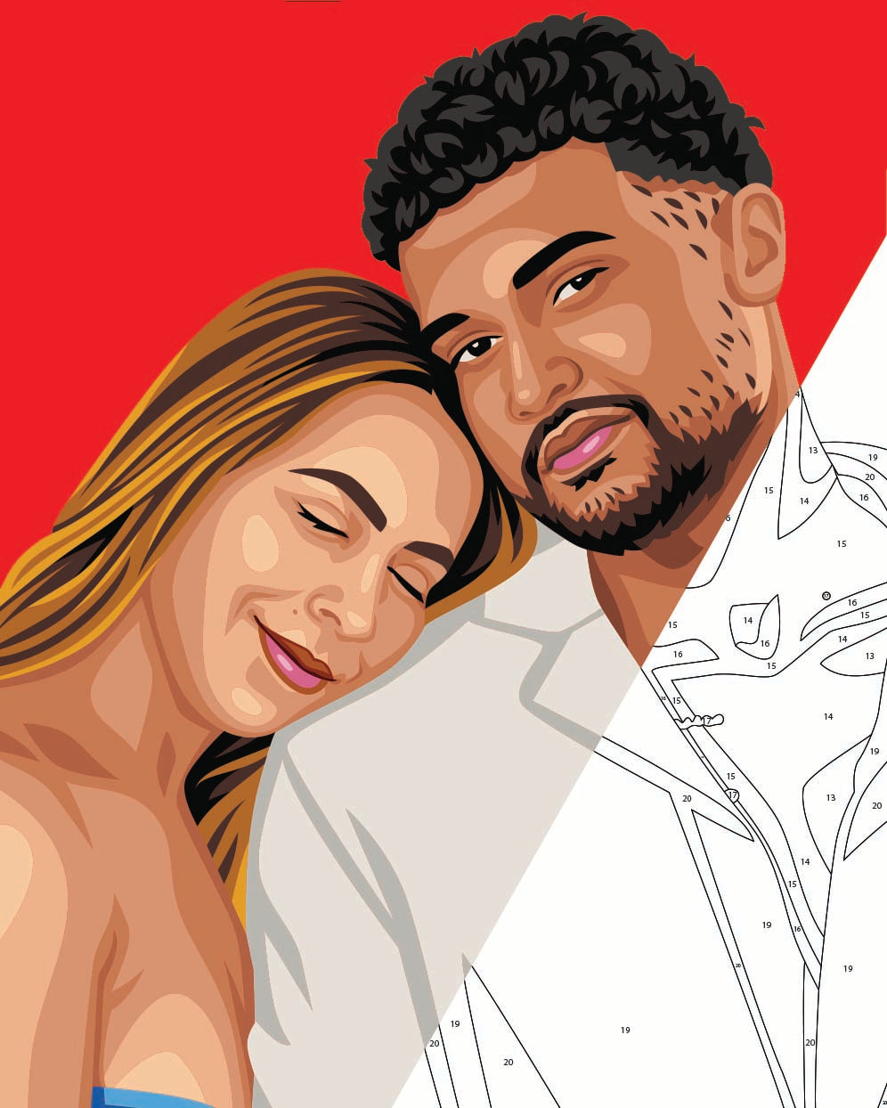 Kit de fête de peinture pour selfie