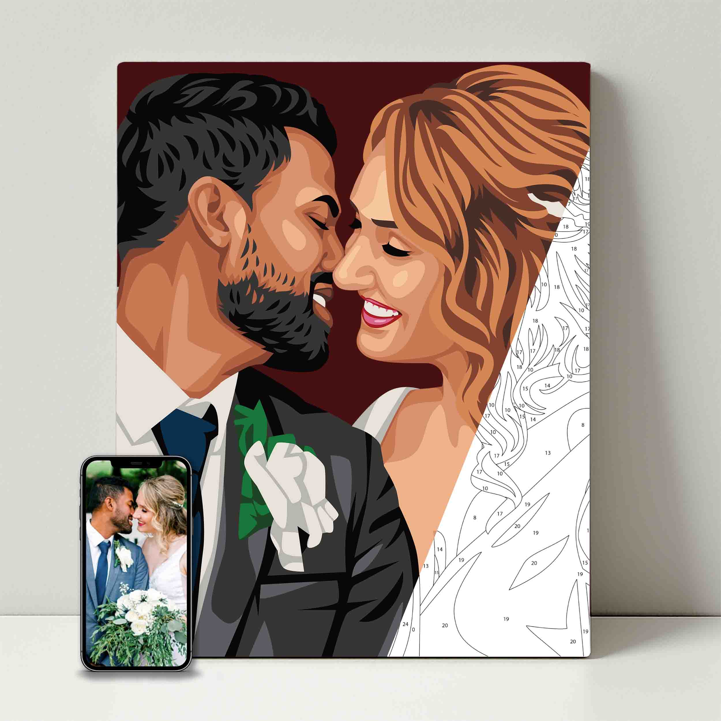 Kit de fête de peinture pour selfie