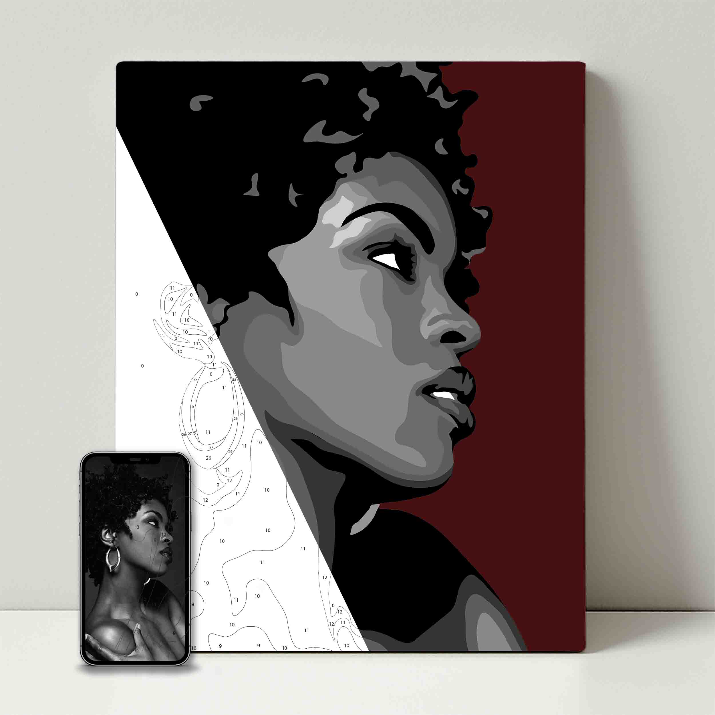 Kit de fête de peinture pour selfie