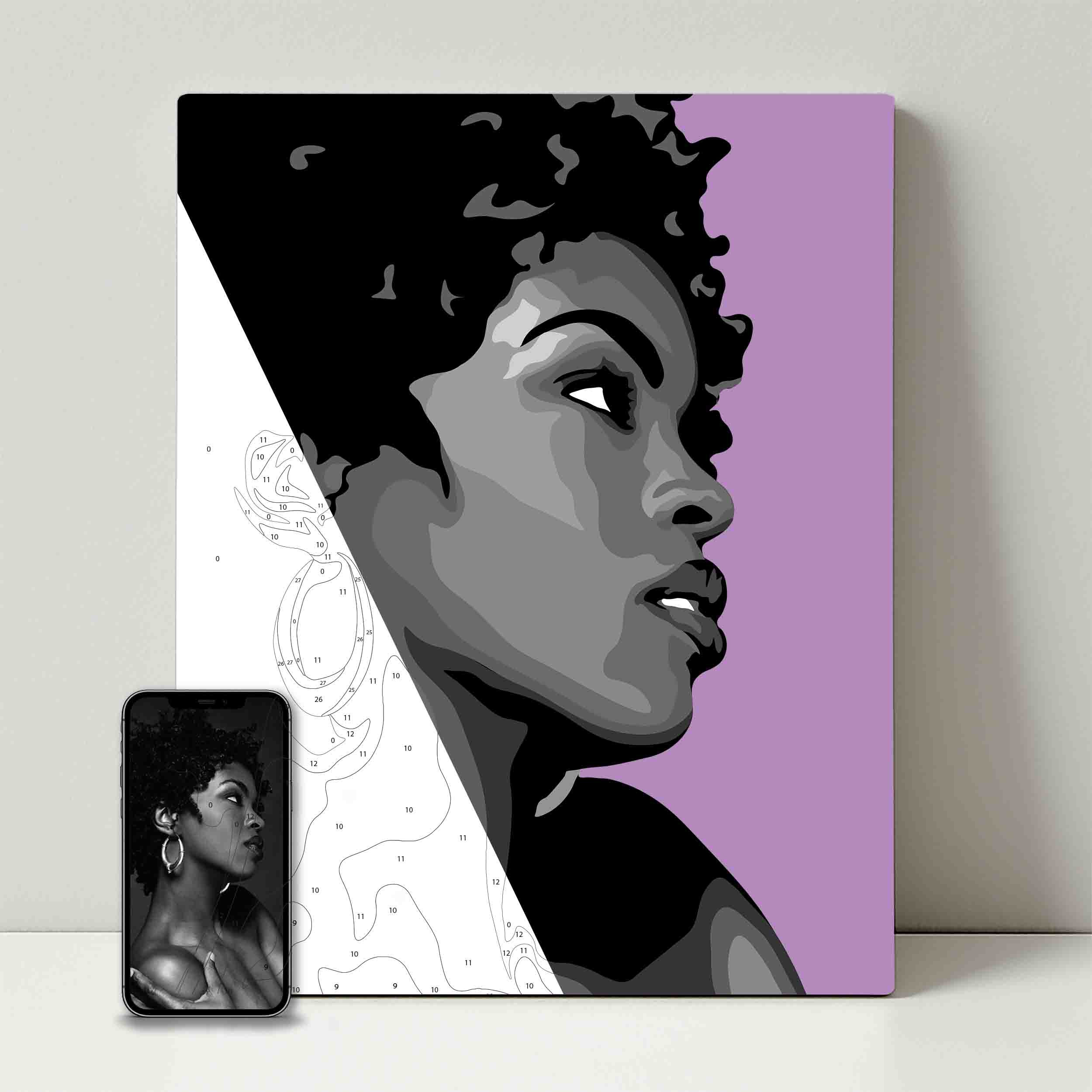 Kit de fête de peinture pour selfie