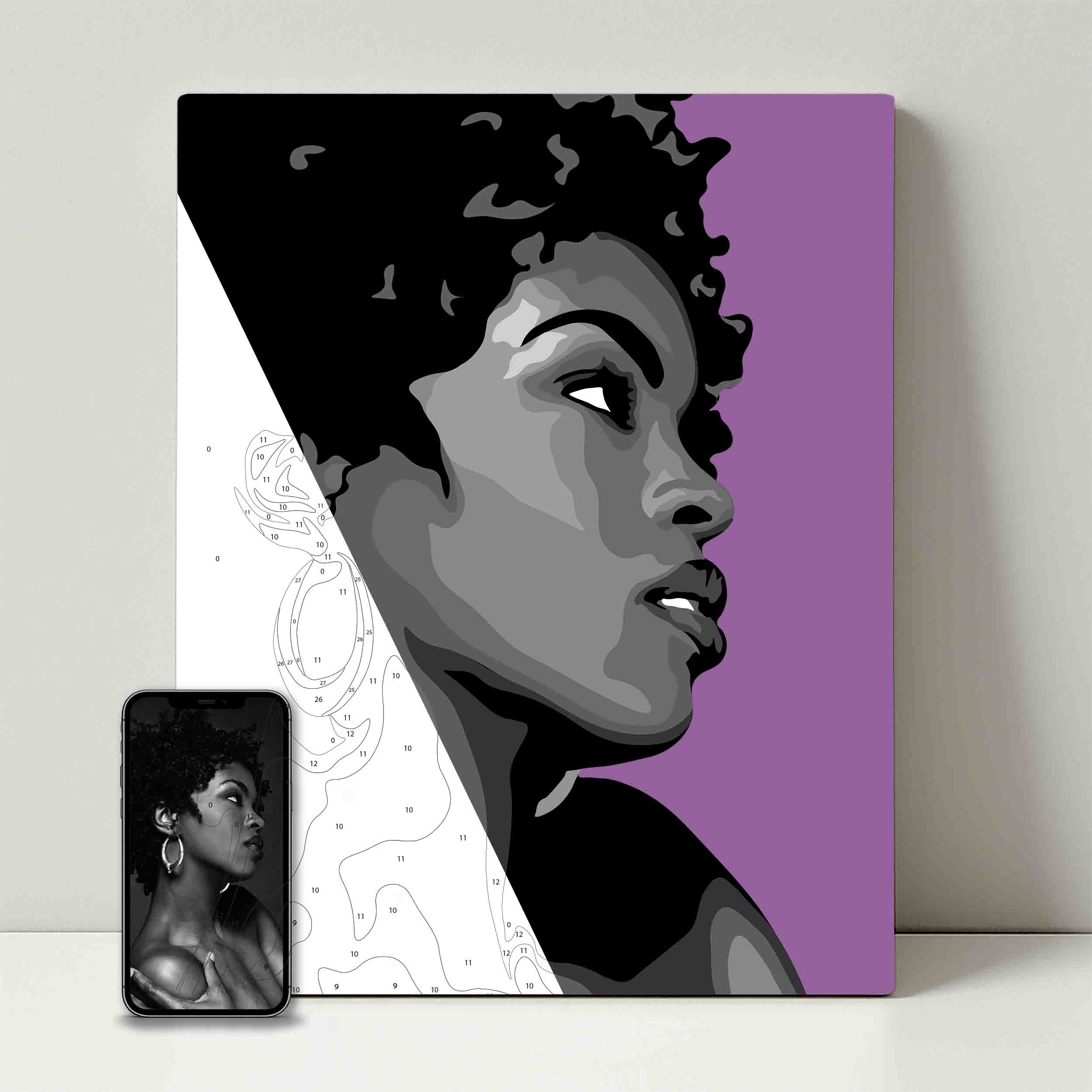 Kit de fête de peinture pour selfie