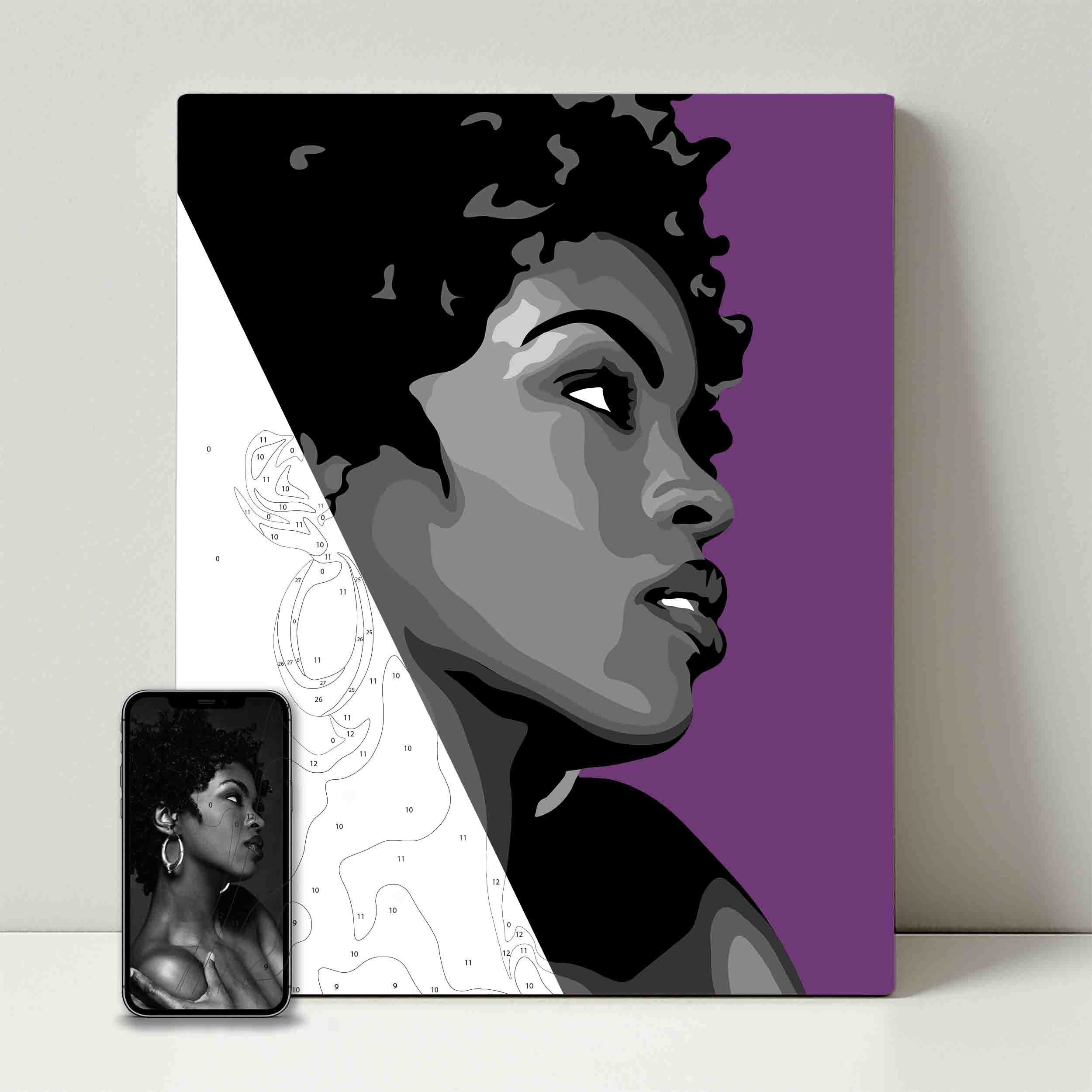 Kit de fête de peinture pour selfie