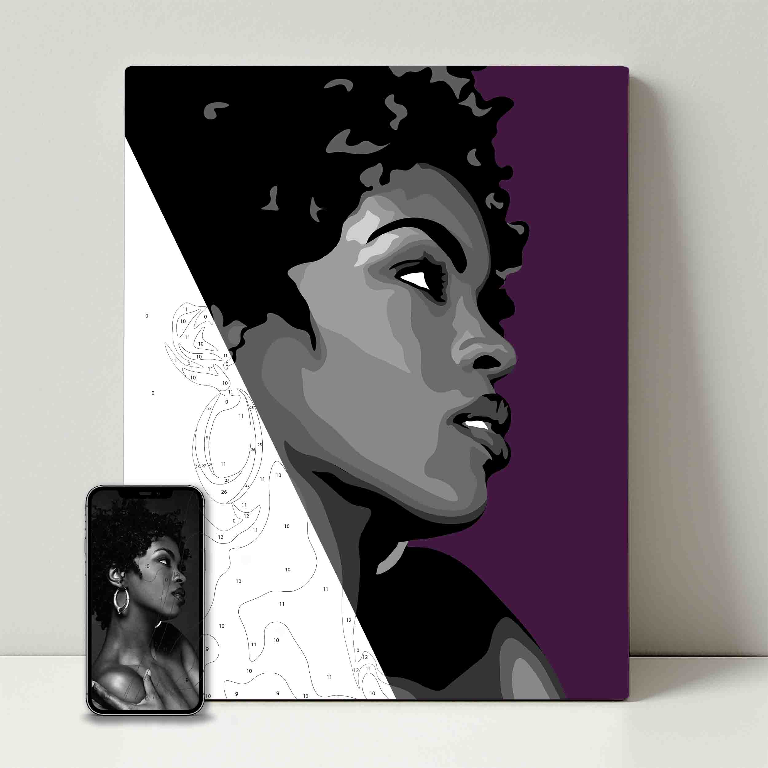 Kit de fête de peinture pour selfie