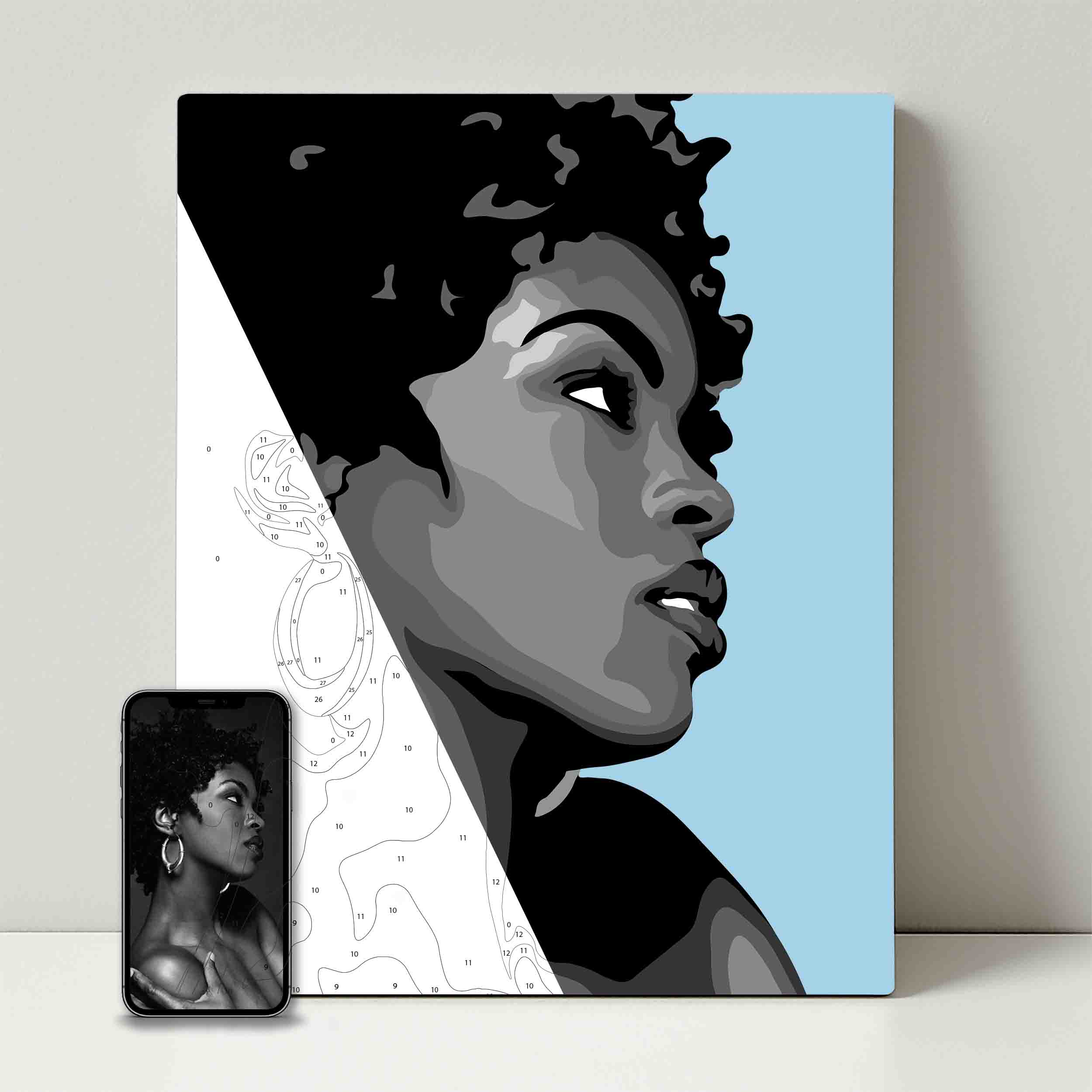 Kit de fête de peinture pour selfie