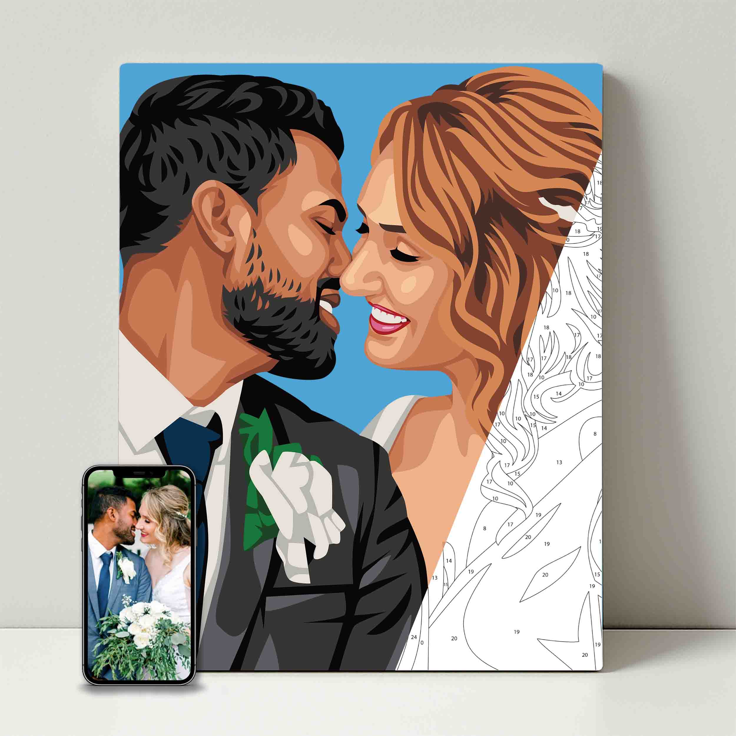 Kit de fête de peinture pour selfie