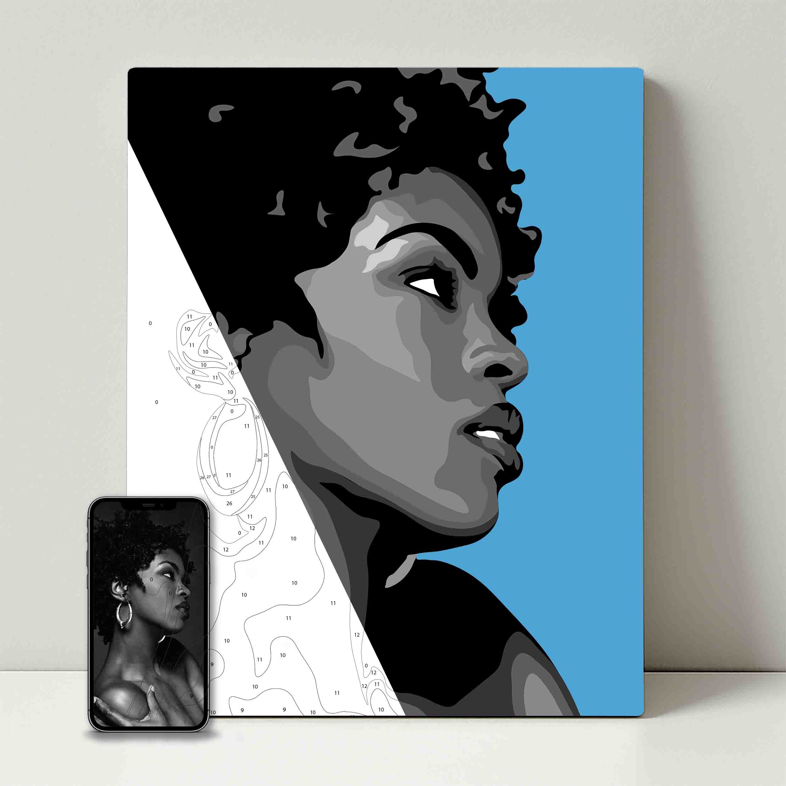 Kit de fête de peinture pour selfie