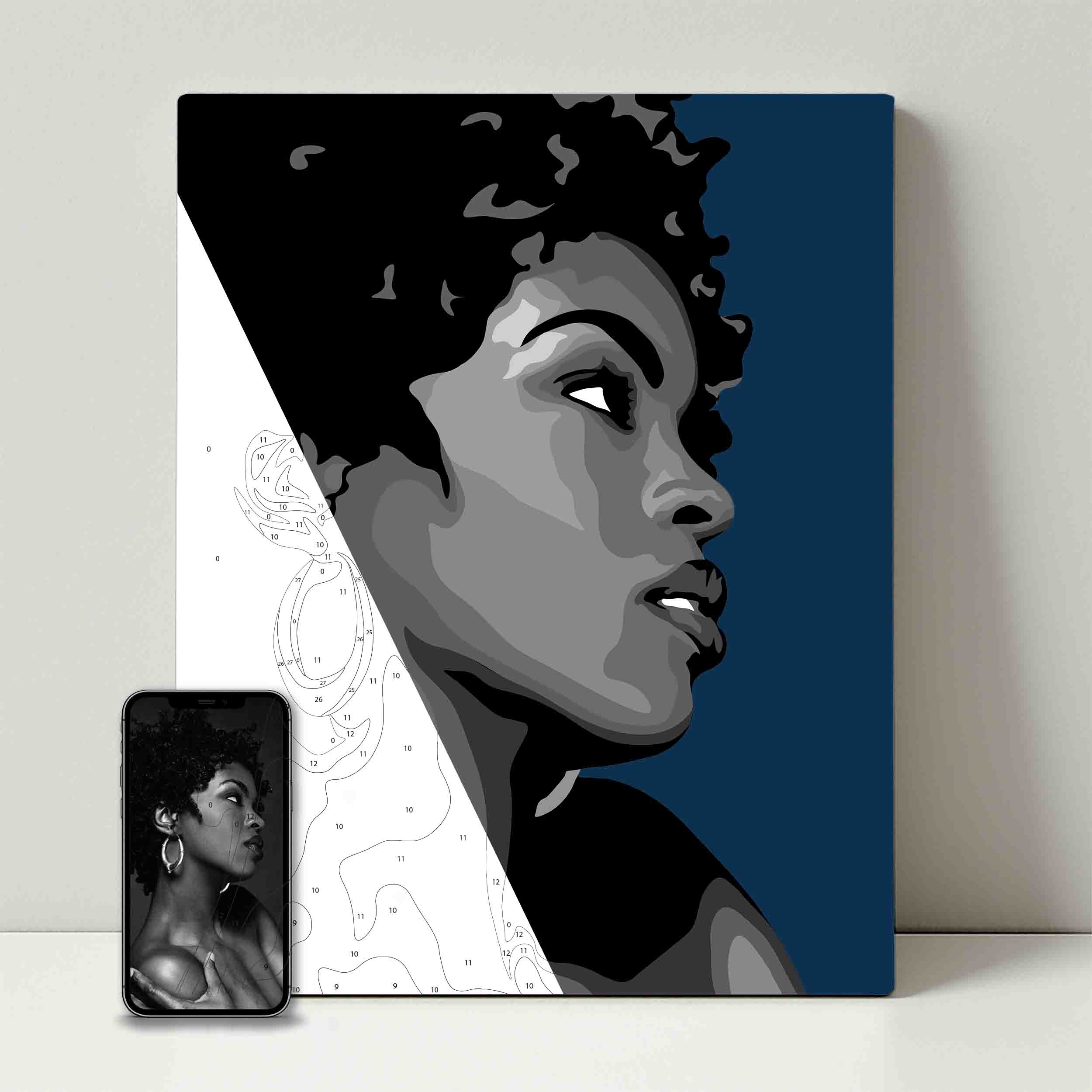Kit de fête de peinture pour selfie