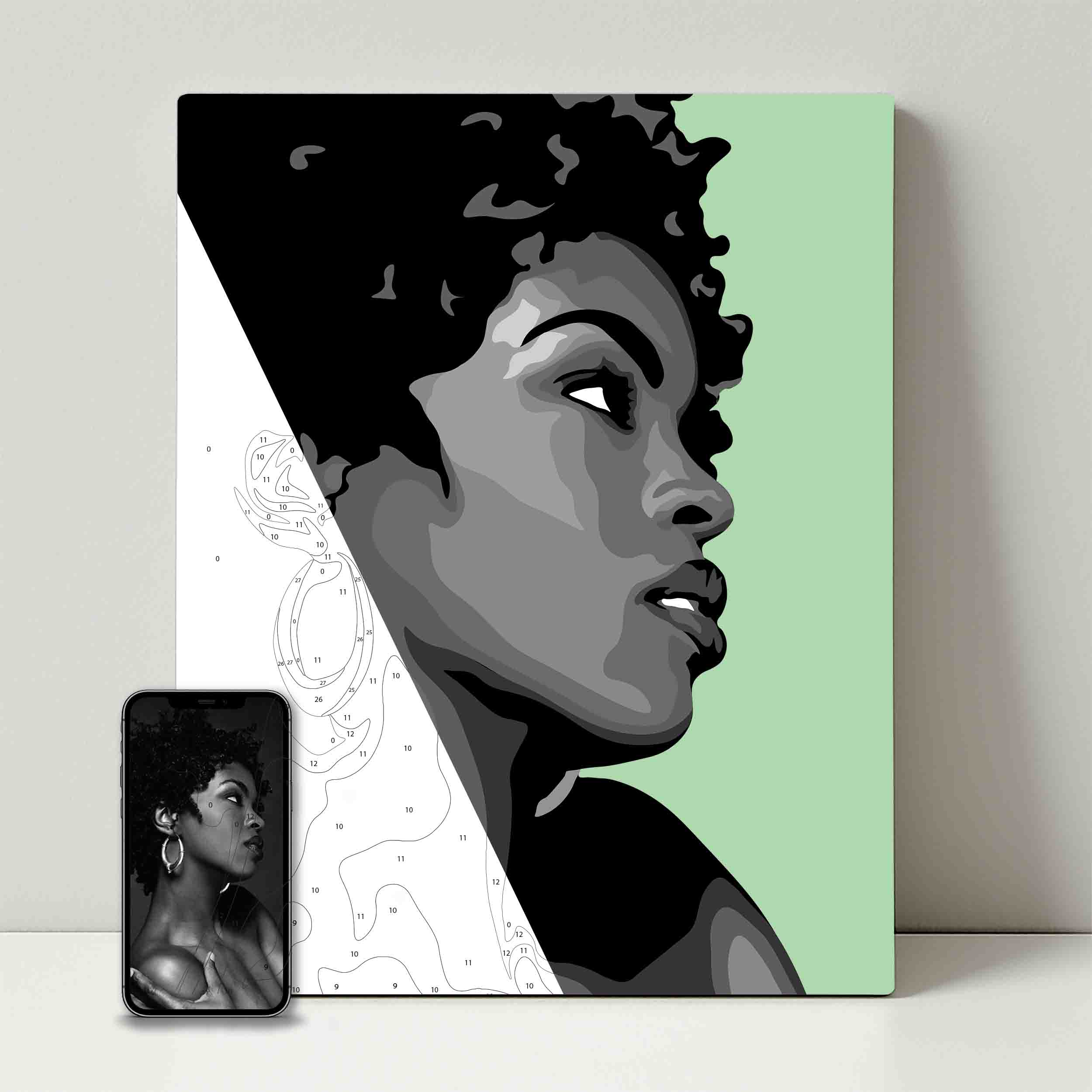 Kit de fête de peinture pour selfie