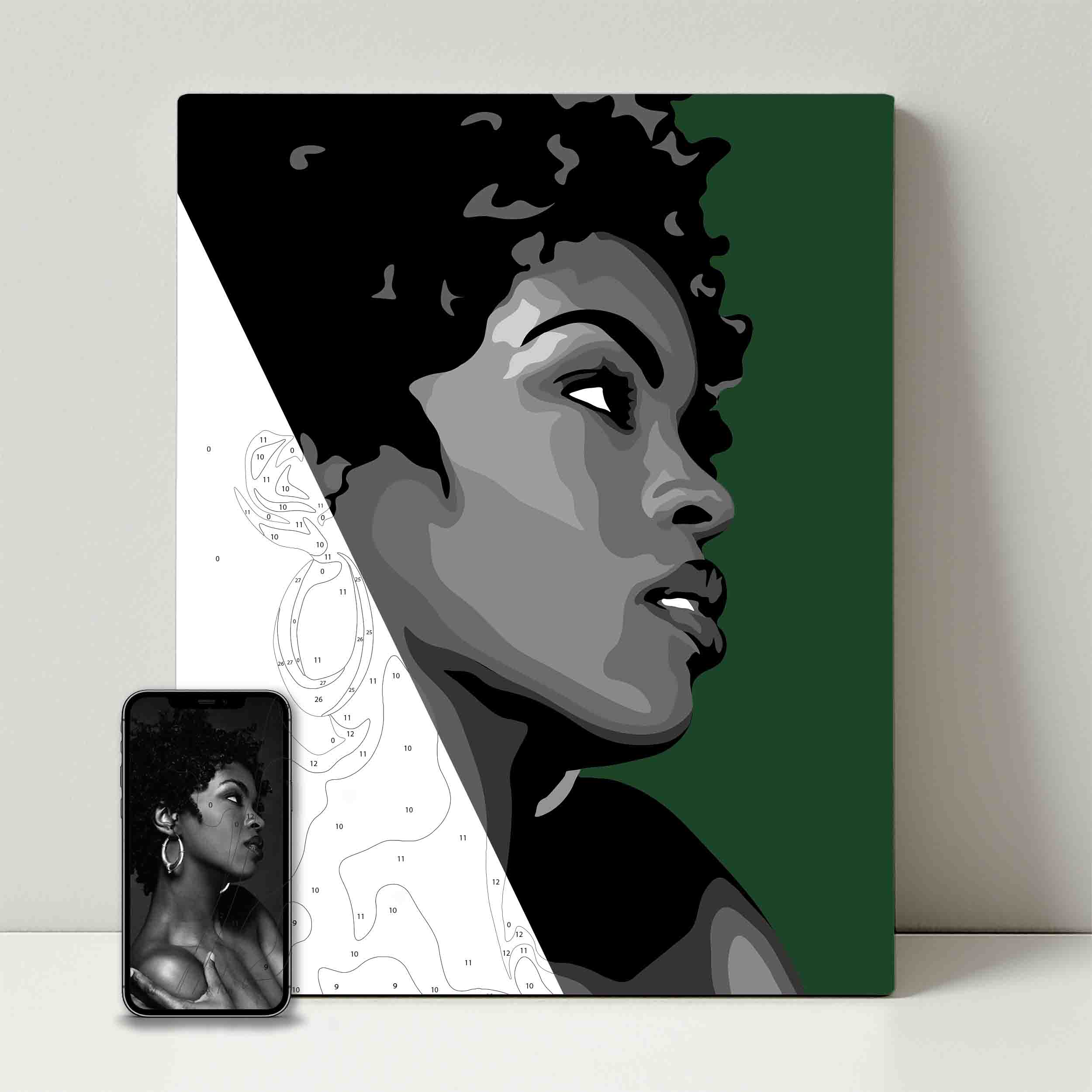 Kit de fête de peinture pour selfie