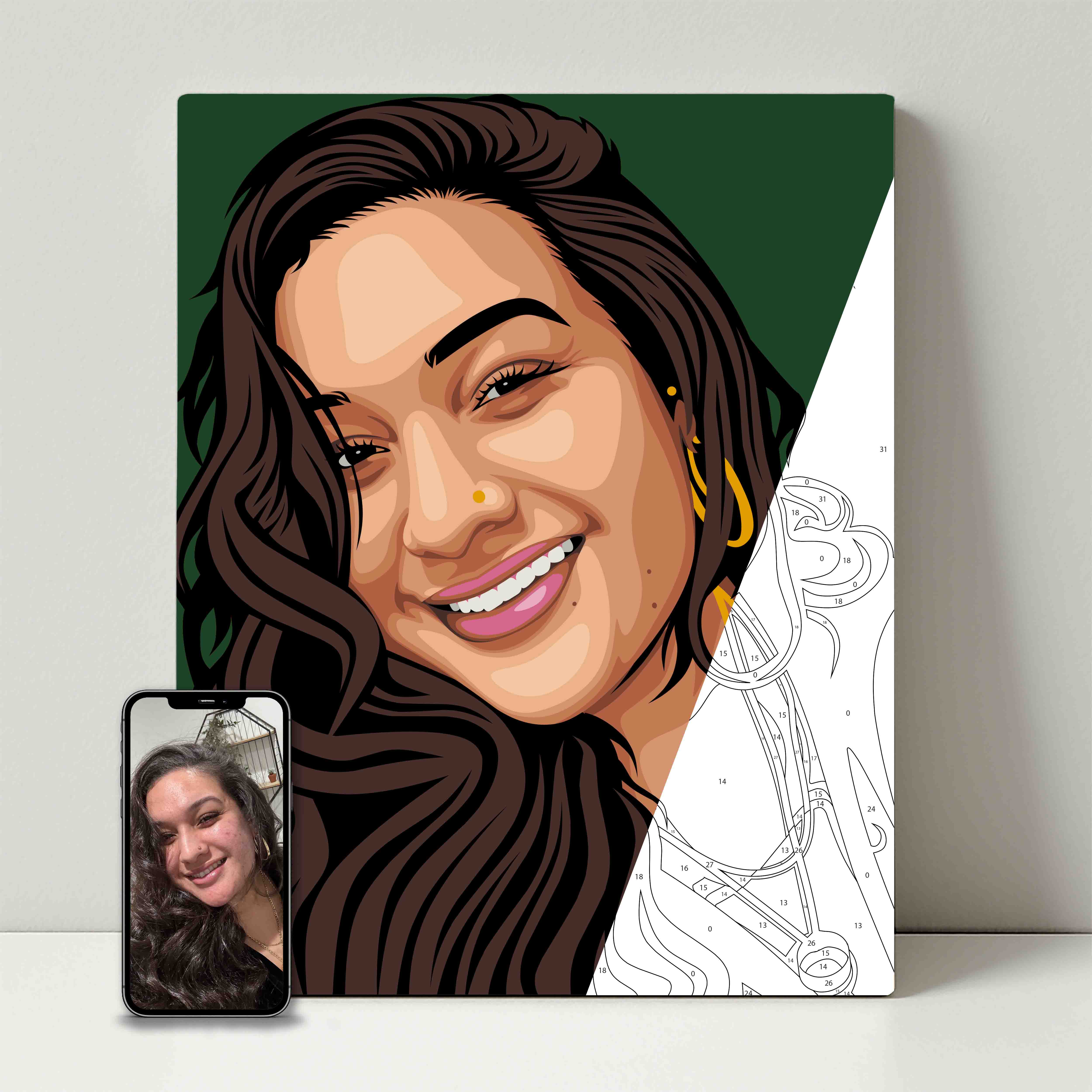 Kit de fête de peinture pour selfie