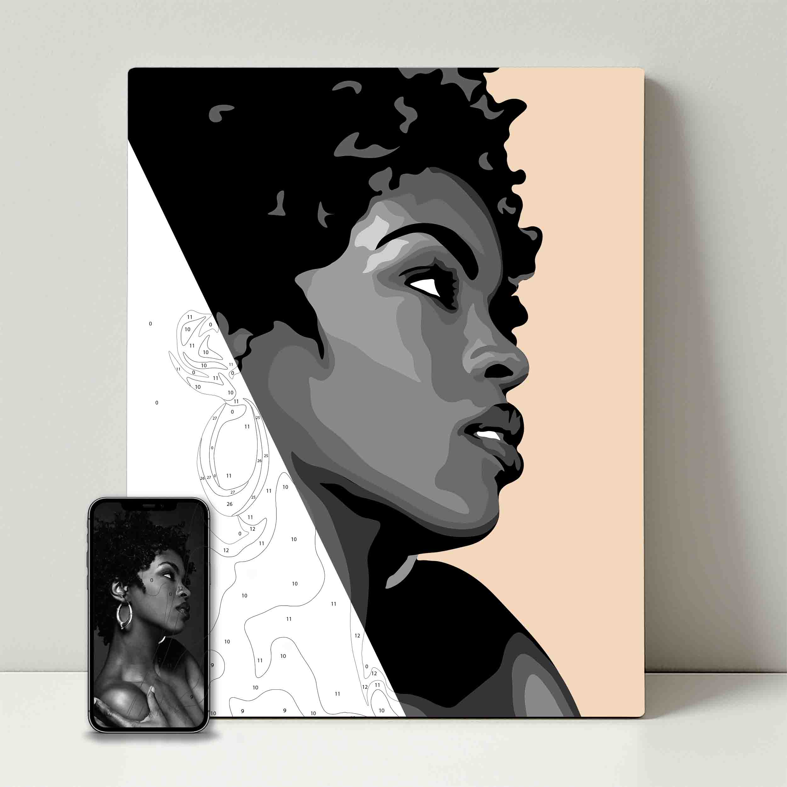 Kit de fête de peinture pour selfie