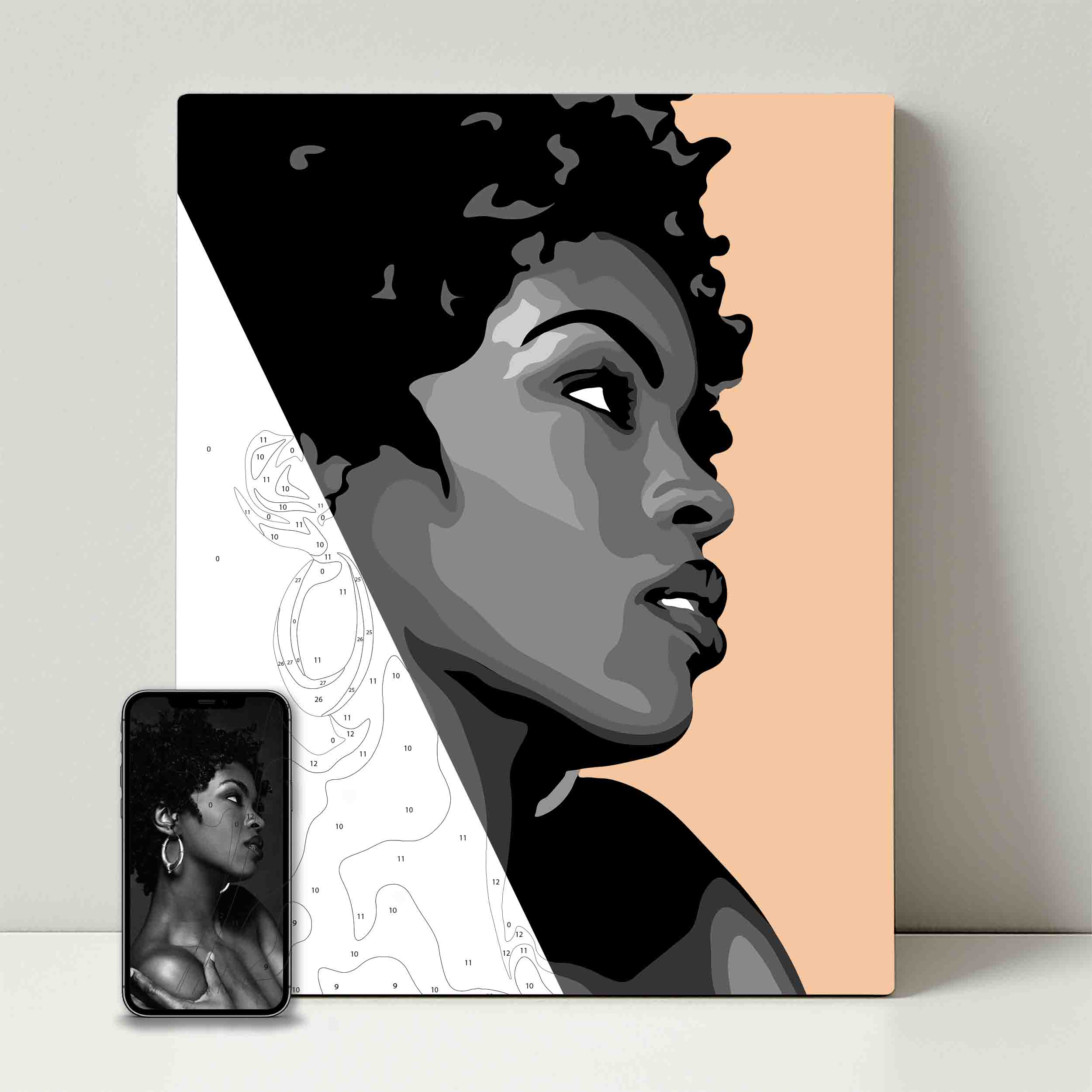 Kit de fête de peinture pour selfie