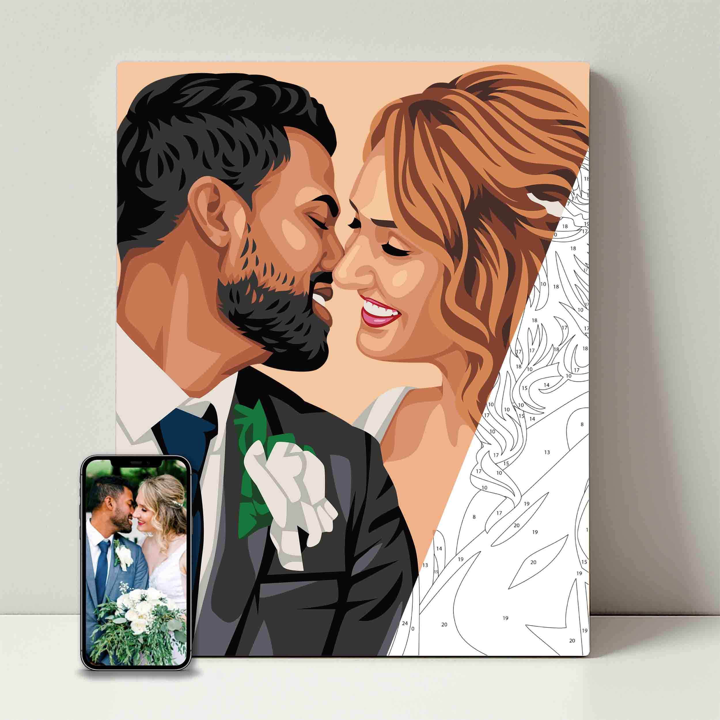 Kit de fête de peinture pour selfie