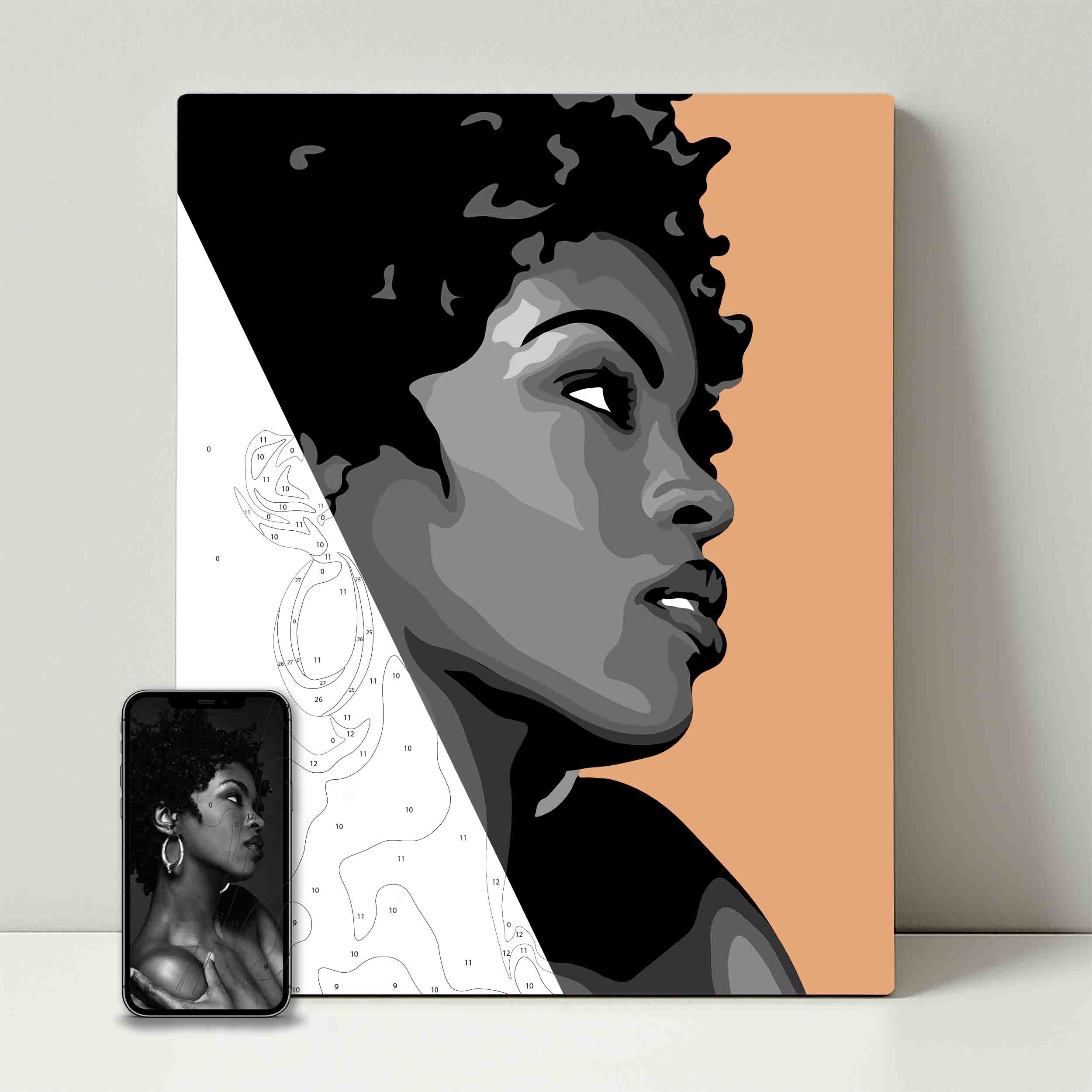 Kit de fête de peinture pour selfie