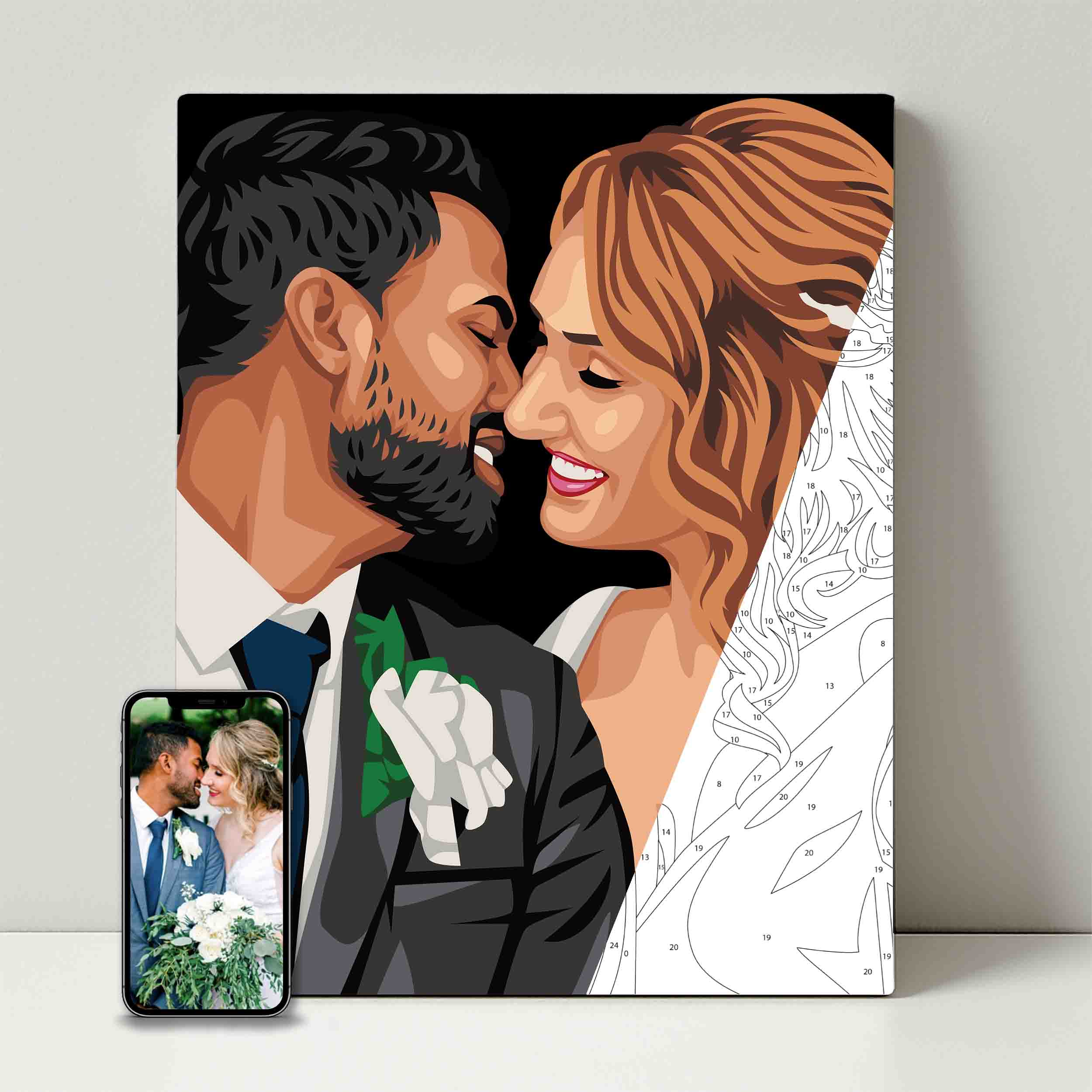 Kit de fête de peinture pour selfie