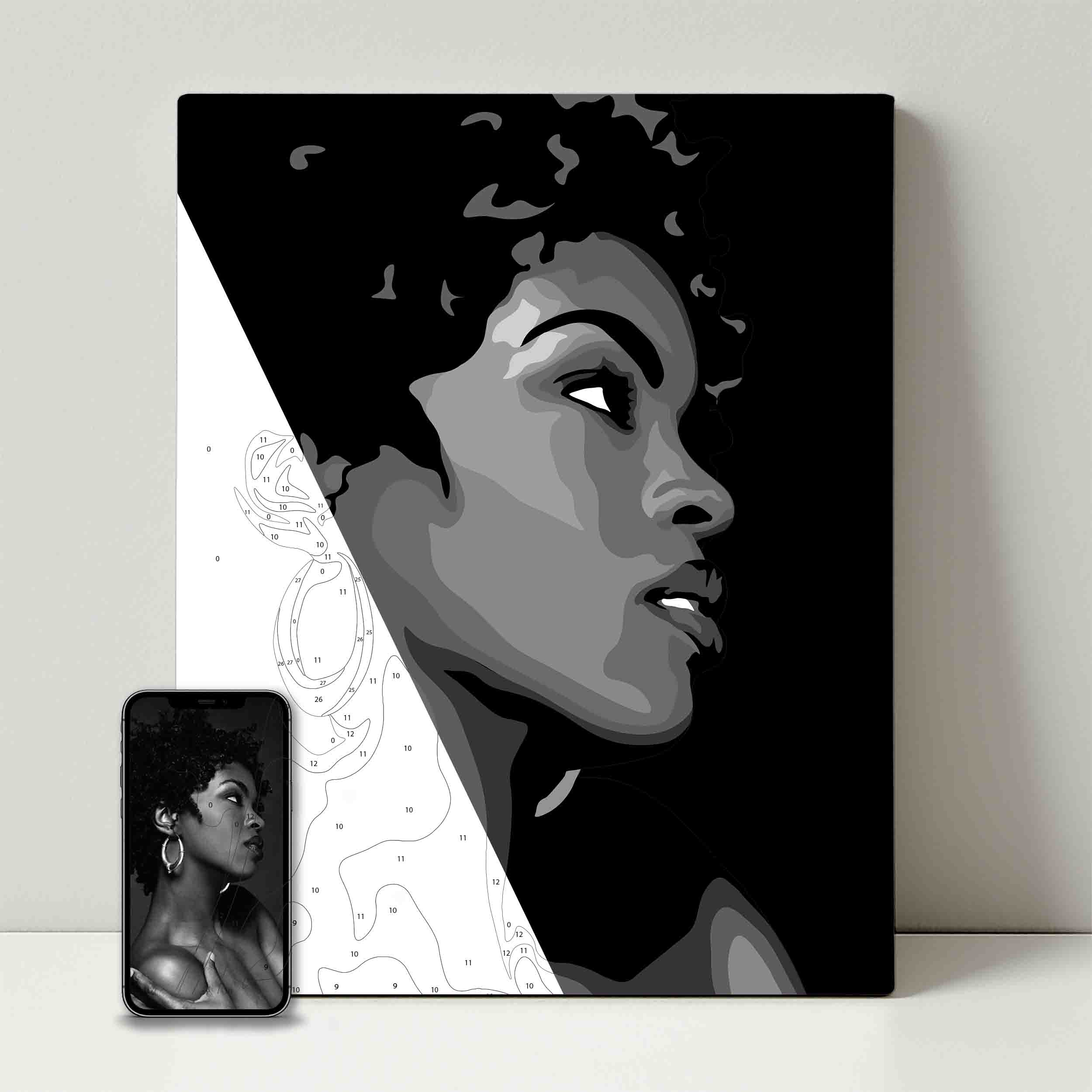Kit de fête de peinture pour selfie
