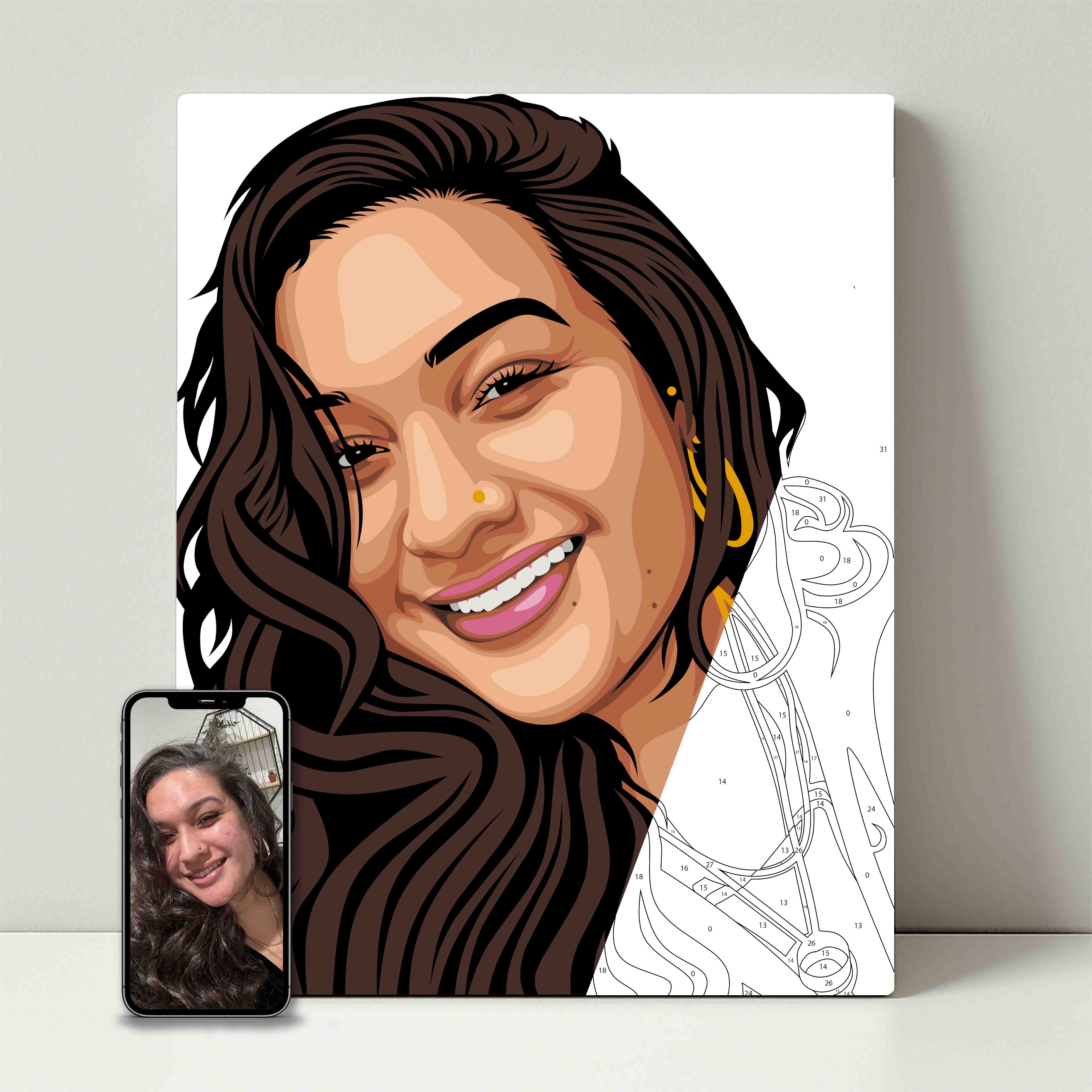 Kit de fête de peinture pour selfie