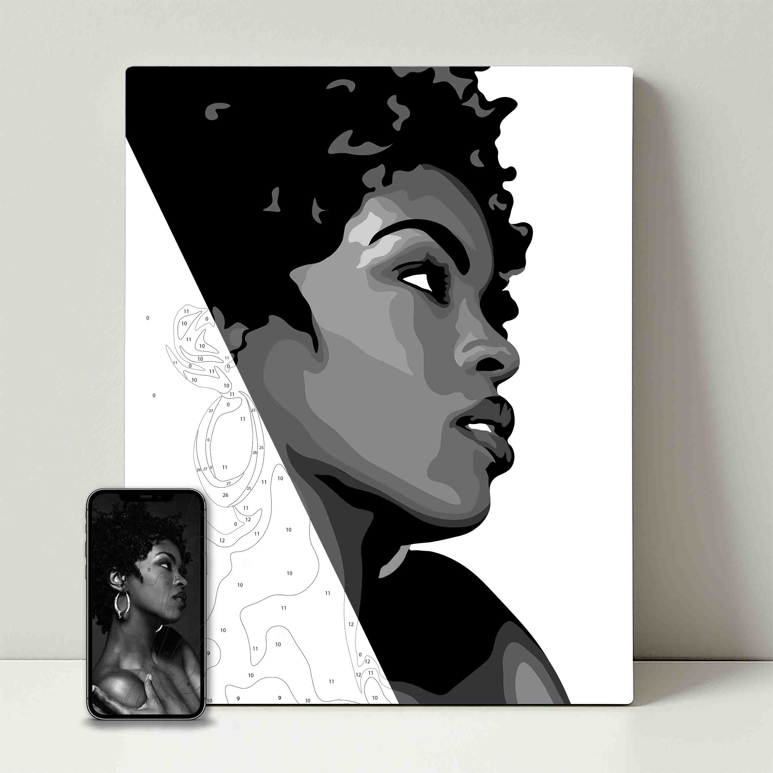 Kit de fête de peinture pour selfie