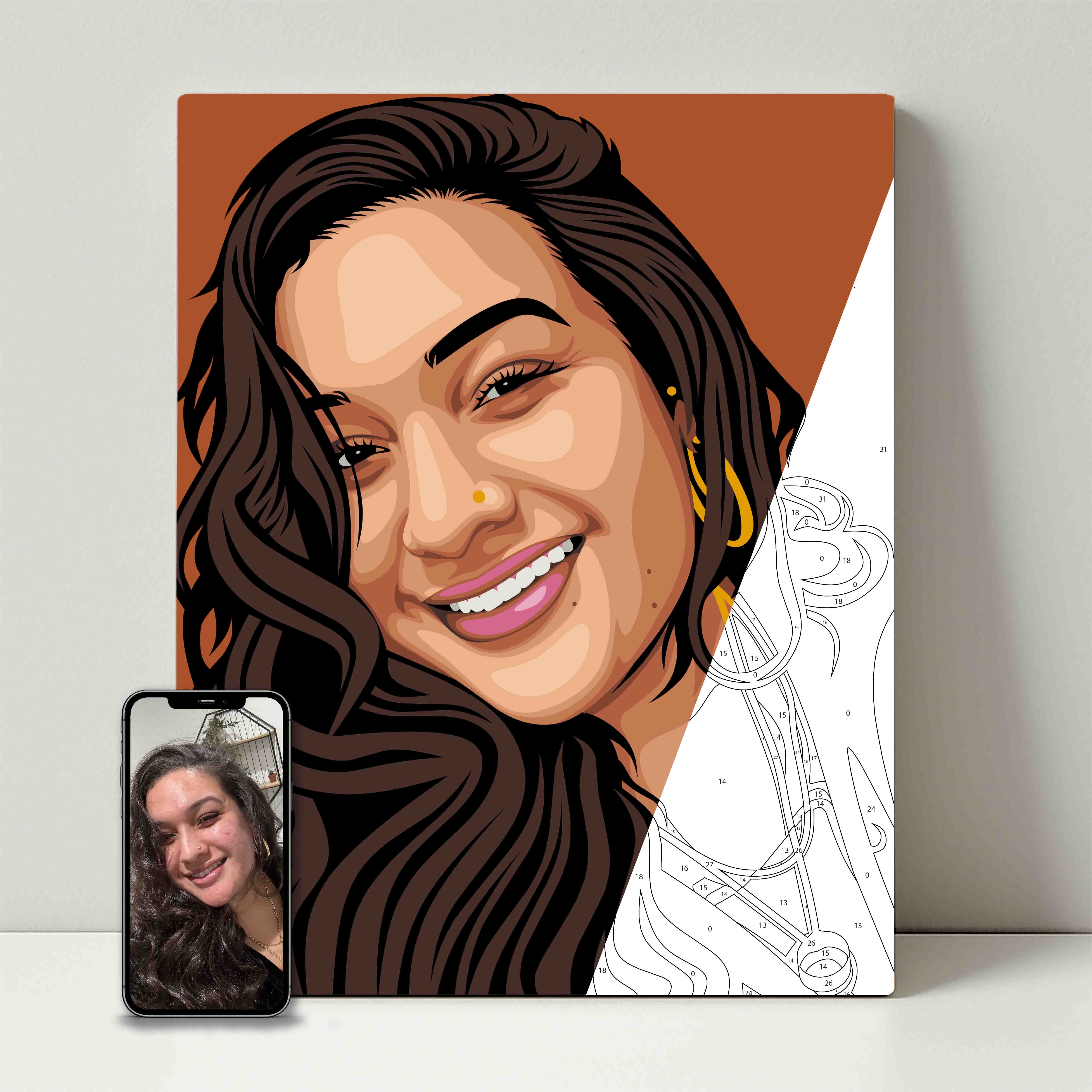 Kit de fête de peinture pour selfie 