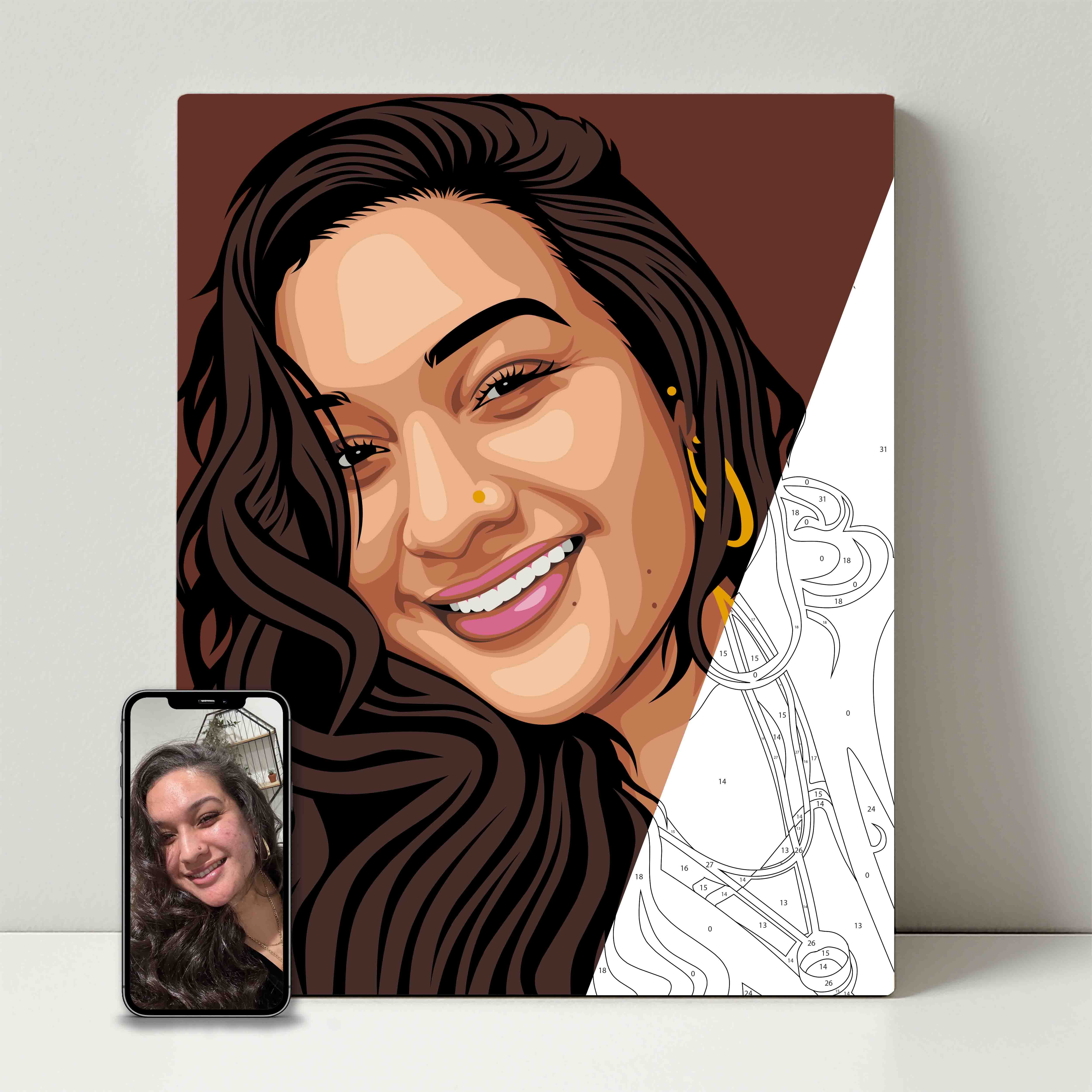 Kit de fête de peinture pour selfie 