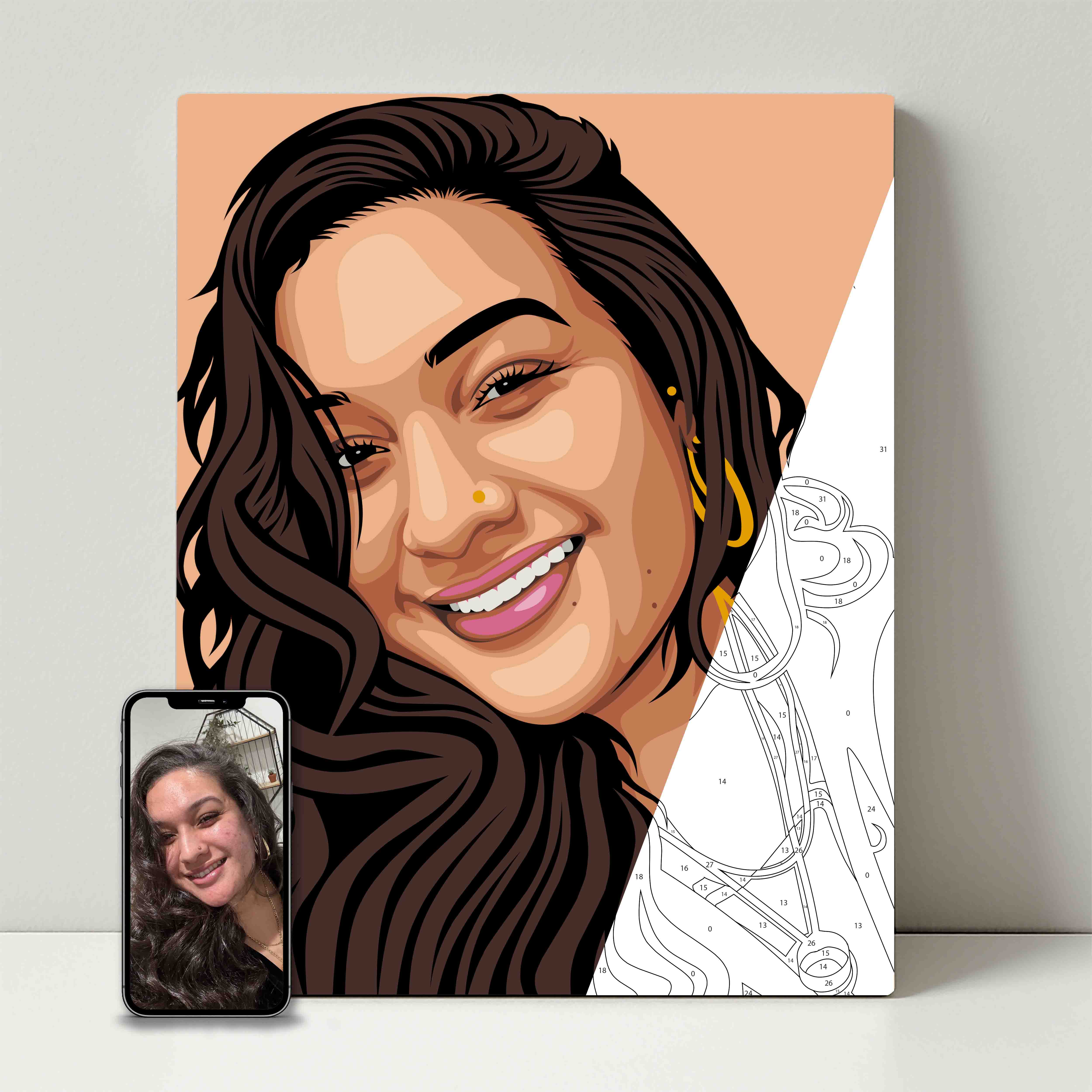 Kit de fête de peinture pour selfie 